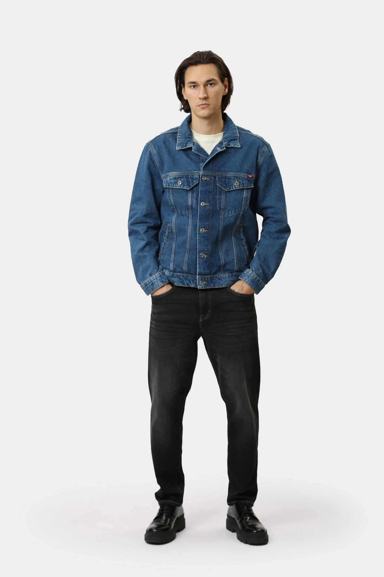 1015542-5000 Куртка джинсовая Mustang Синий