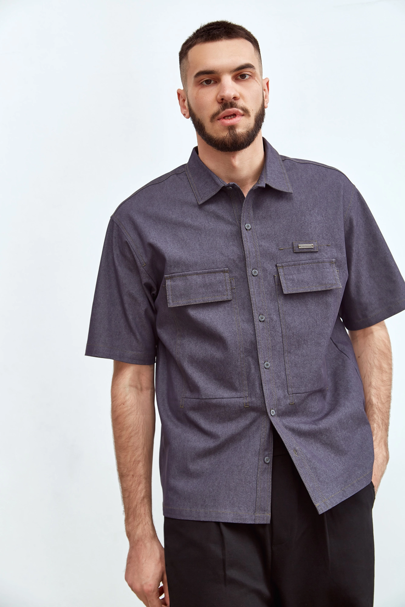 M-231-TH-22-0071 Рубашка The Hills Синий