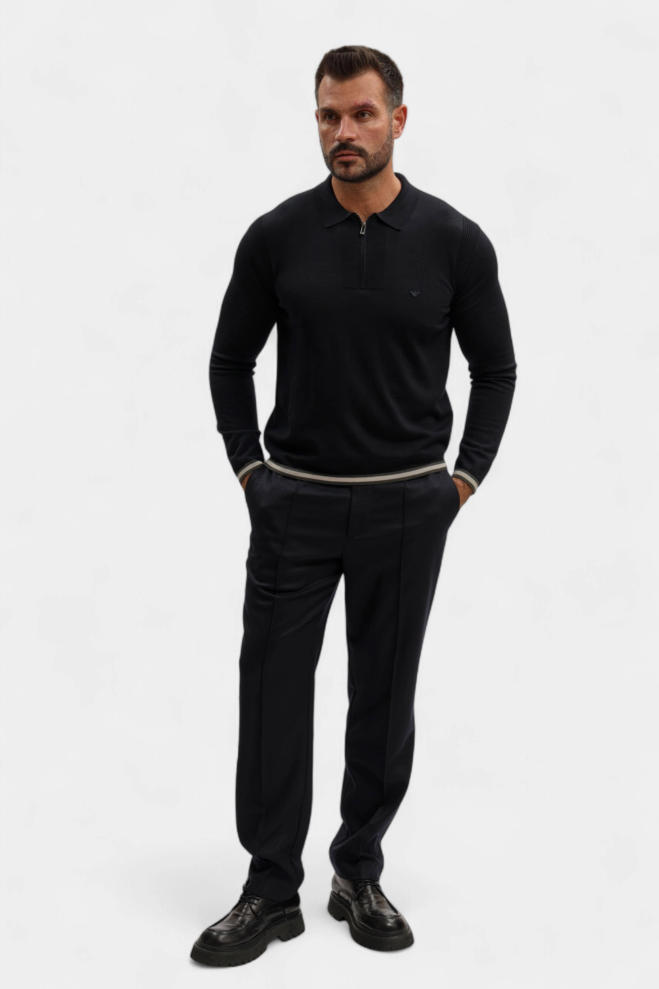 EM003669_ AF18507 Брюки классические Emporio Armani Синий