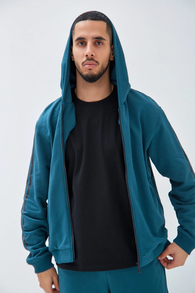 Куртка кожаная Strellson Натуральная кожа Синий