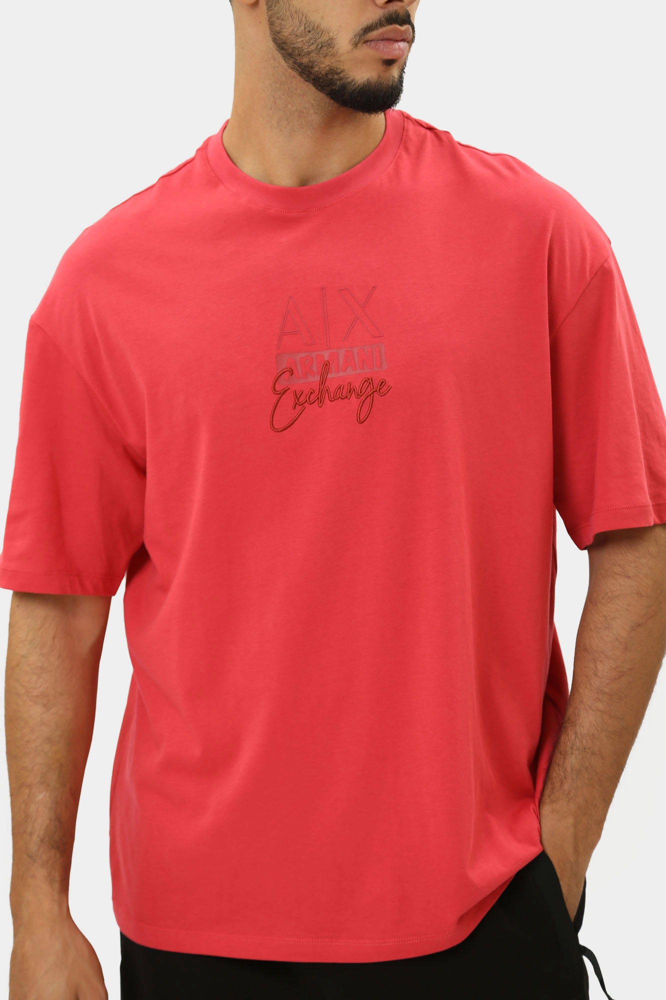 3DZTHN_ZJ8EZ Футболка Armani Exchange Красный