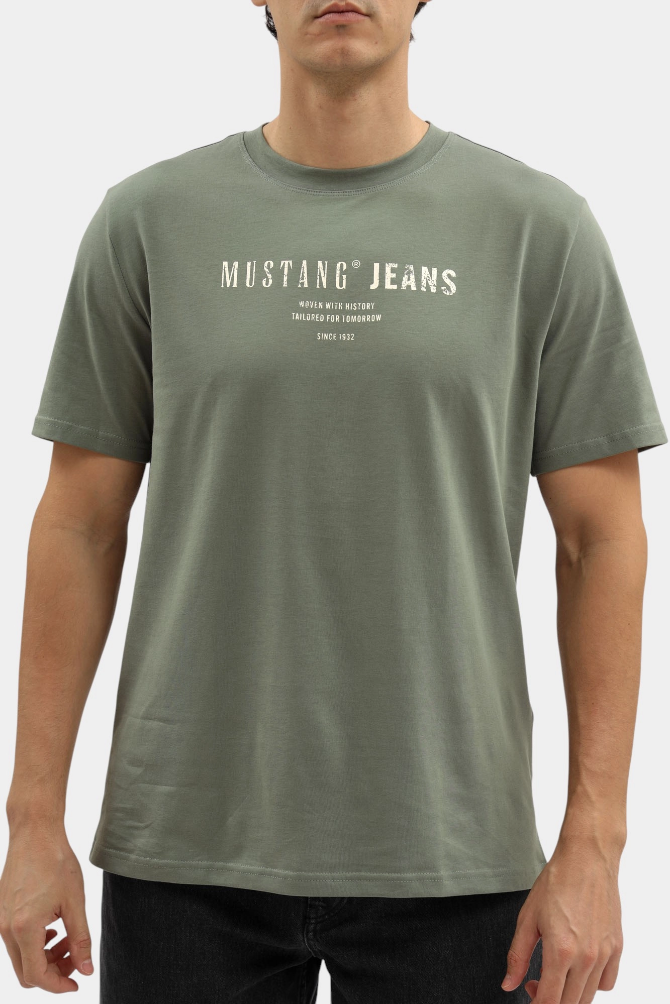 1016867 Футболка Mustang Зеленый