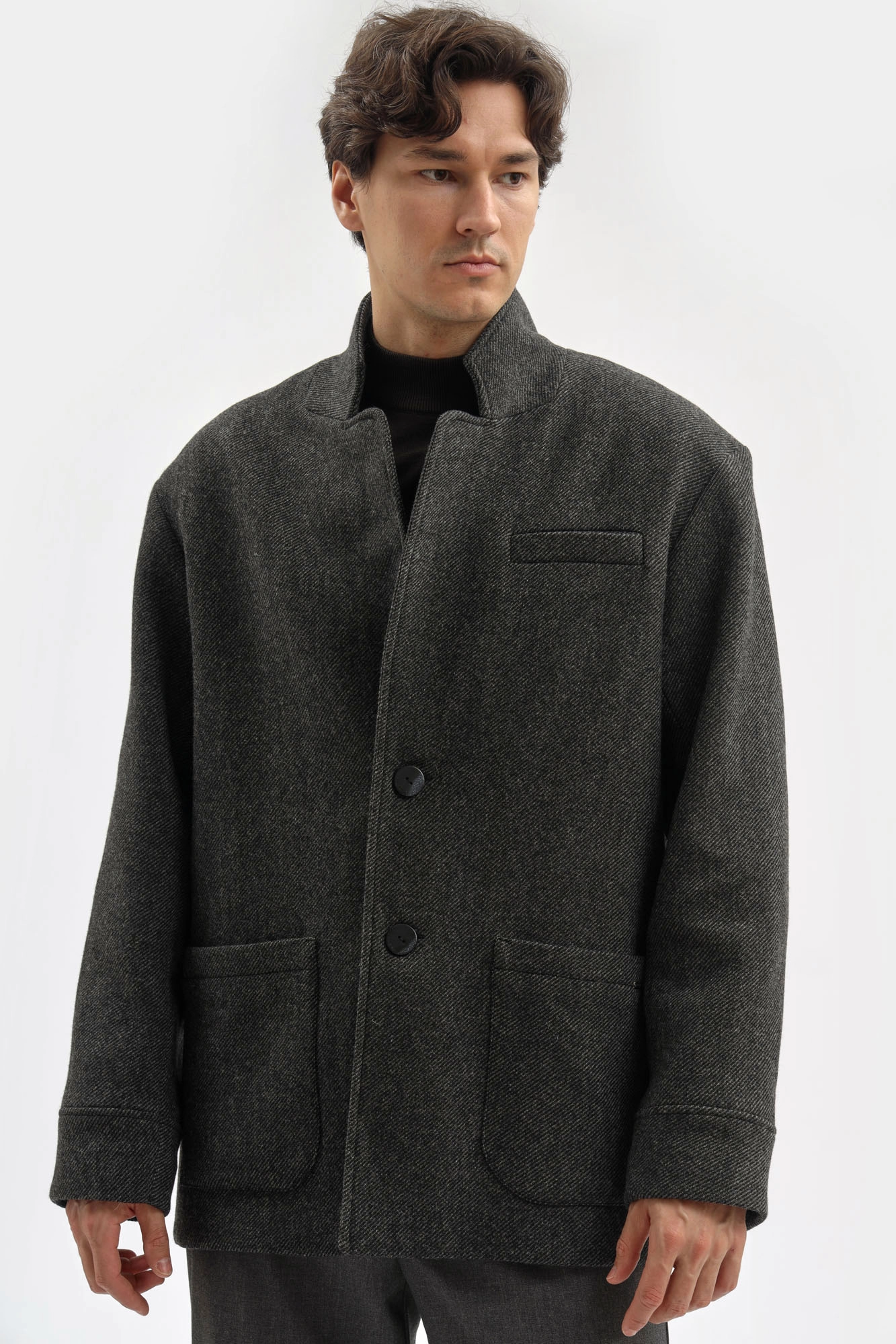 M-261-TH-56-0308 Пальто The Hills Черный