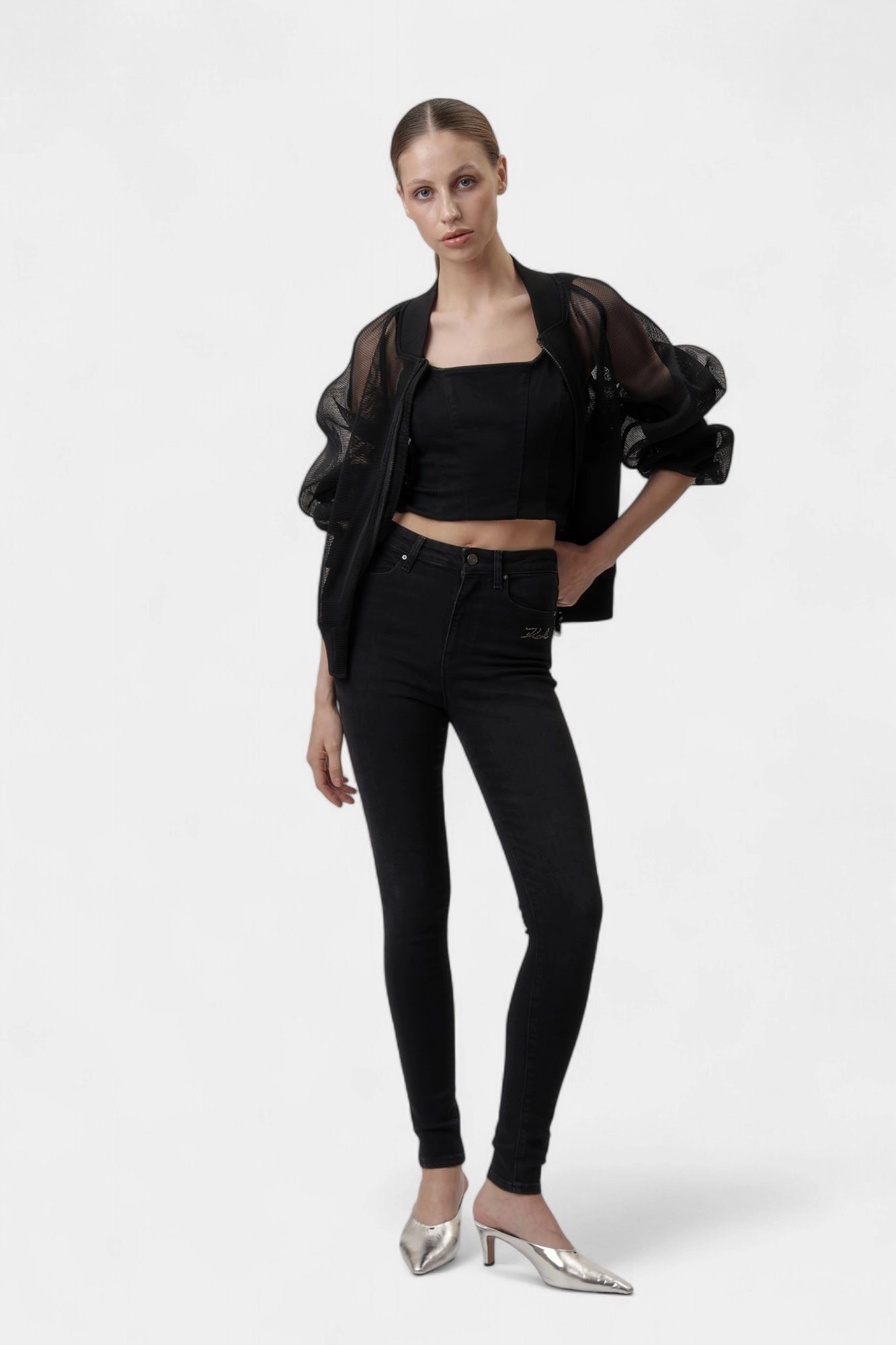 245W1101 джеггинсы karl lagerfeld 