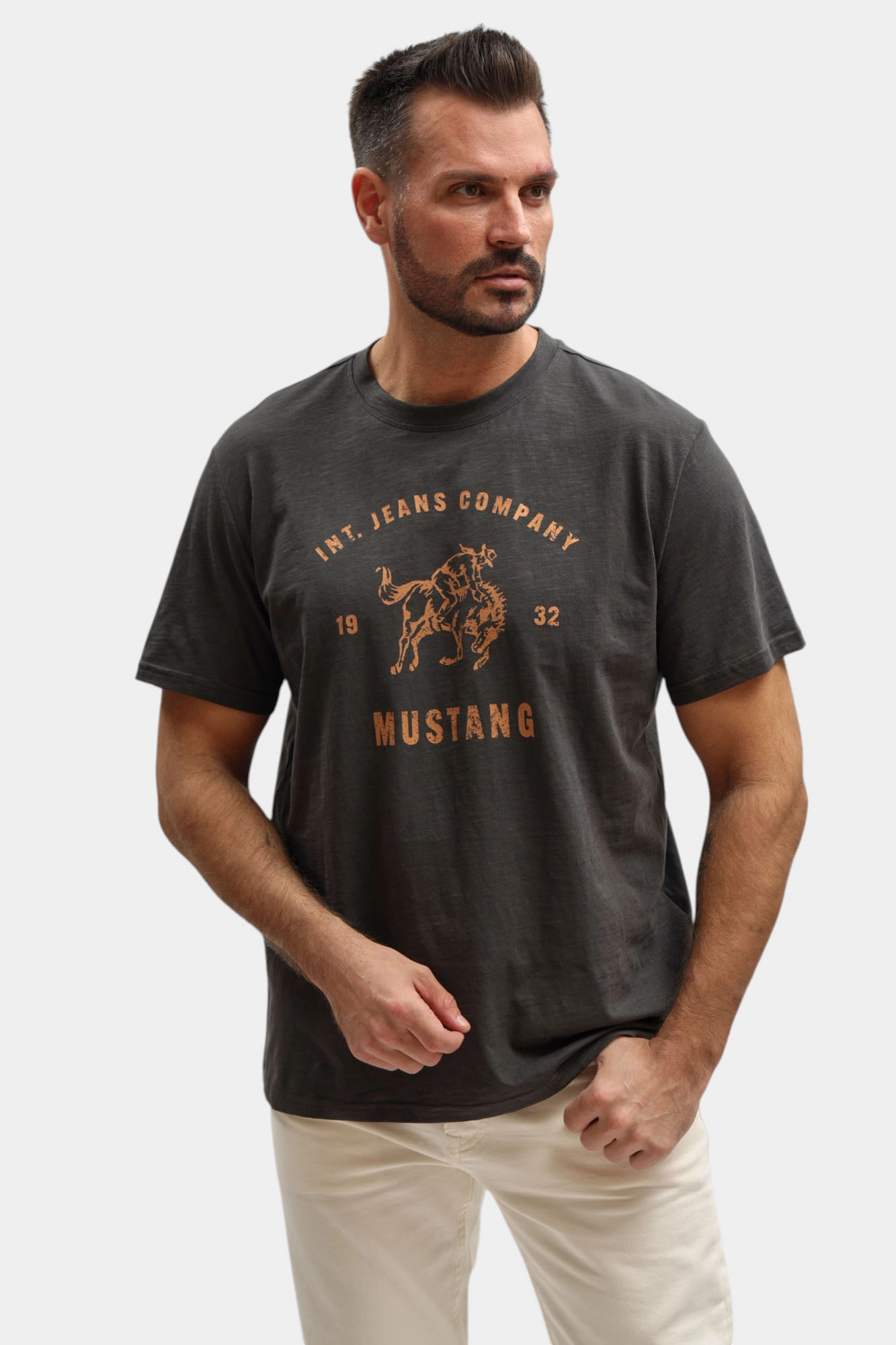 1017388 Футболка Mustang Черный