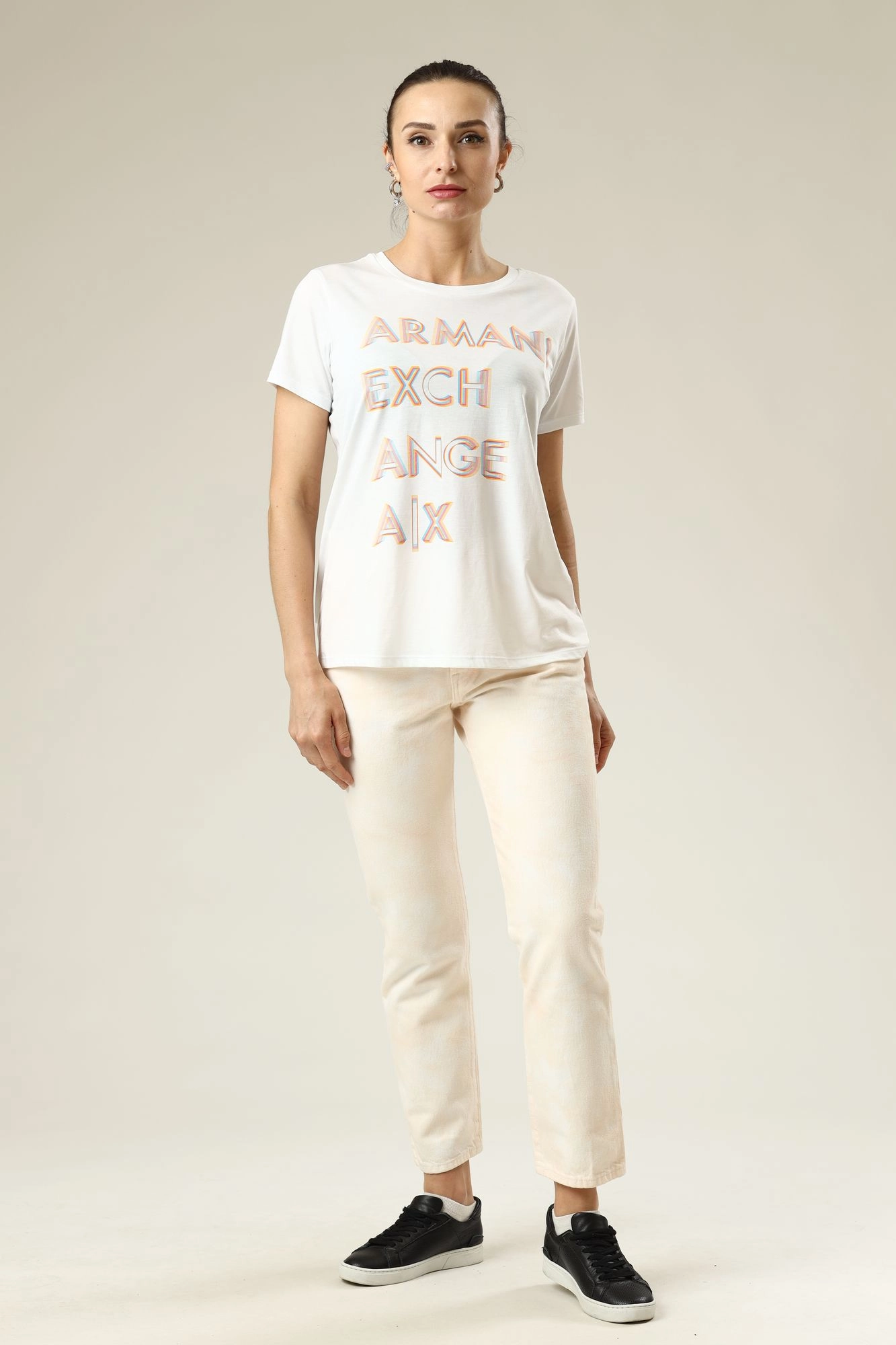 Levis 501 crop white top