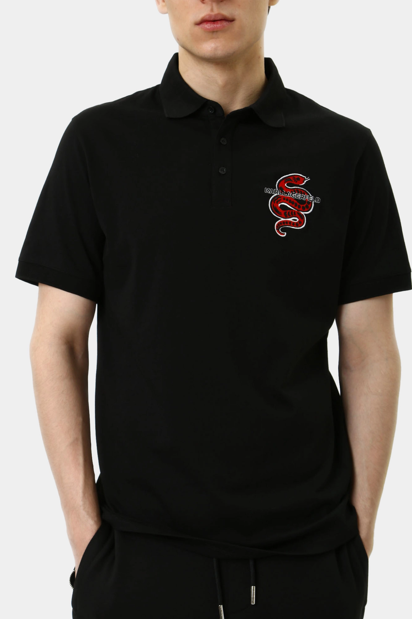 551225_745400 Поло Karl Lagerfeld Черный