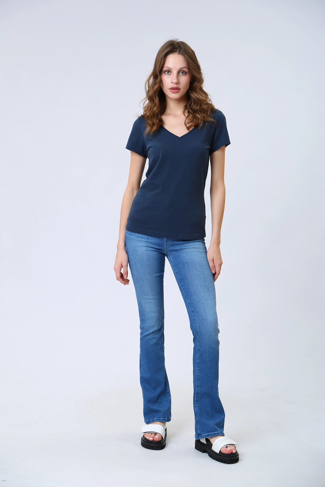 1013464-5000 джинсы georgia skinny flared mustang 