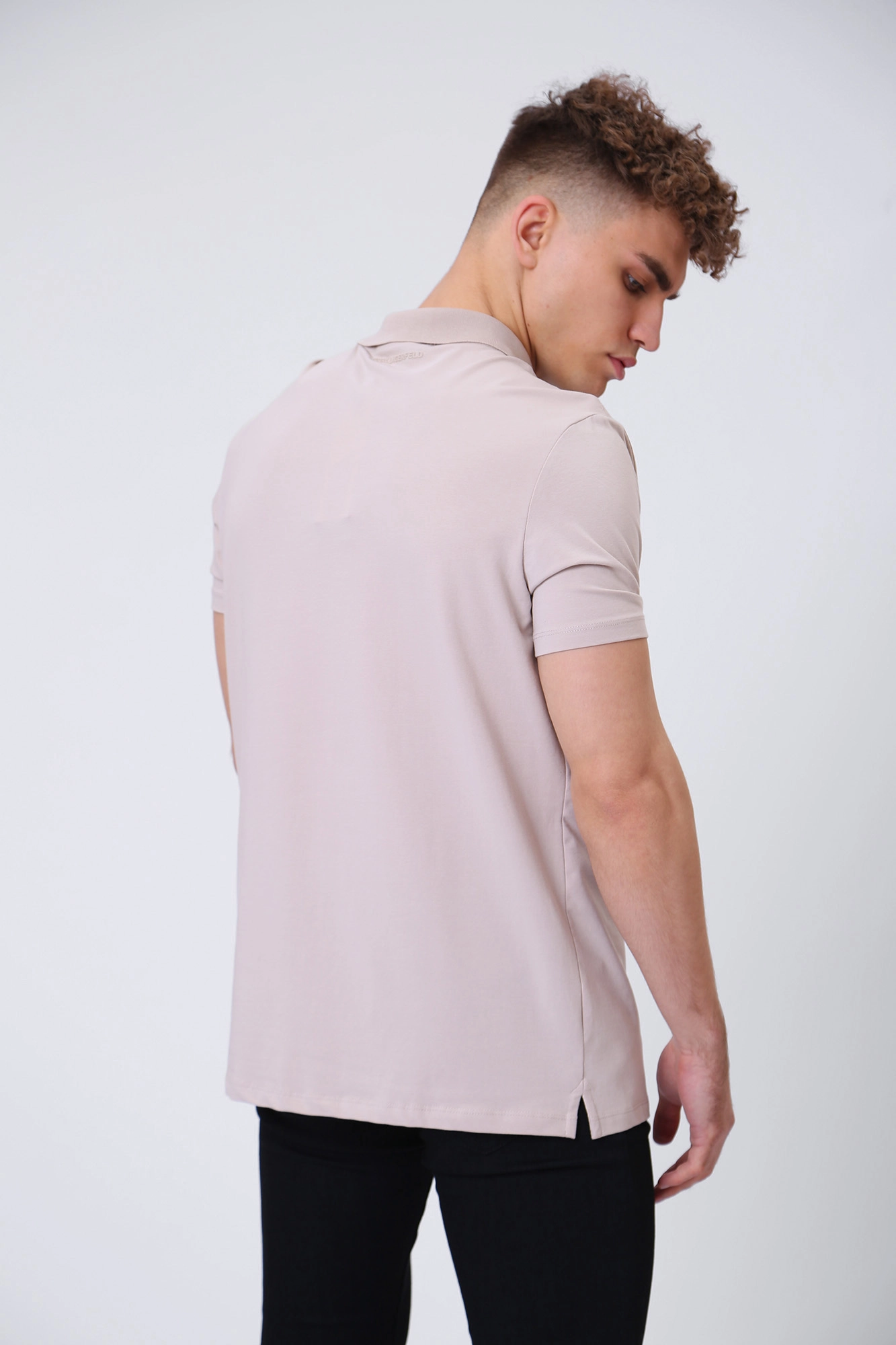 531221_745082 Поло Karl Lagerfeld Бежевый