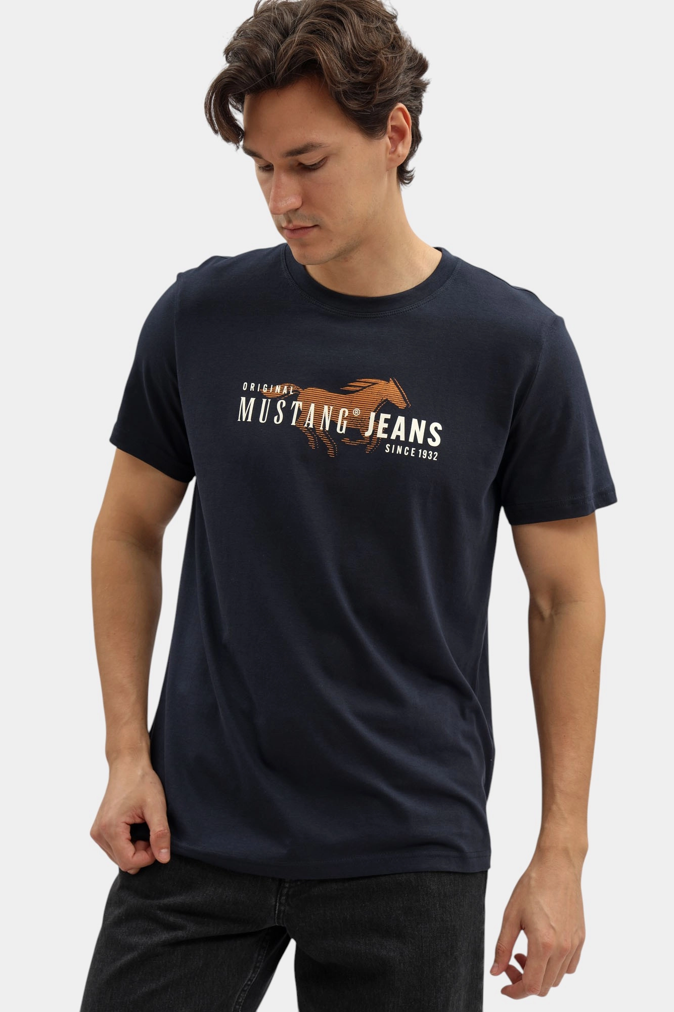 1016854 Футболка Mustang Синий