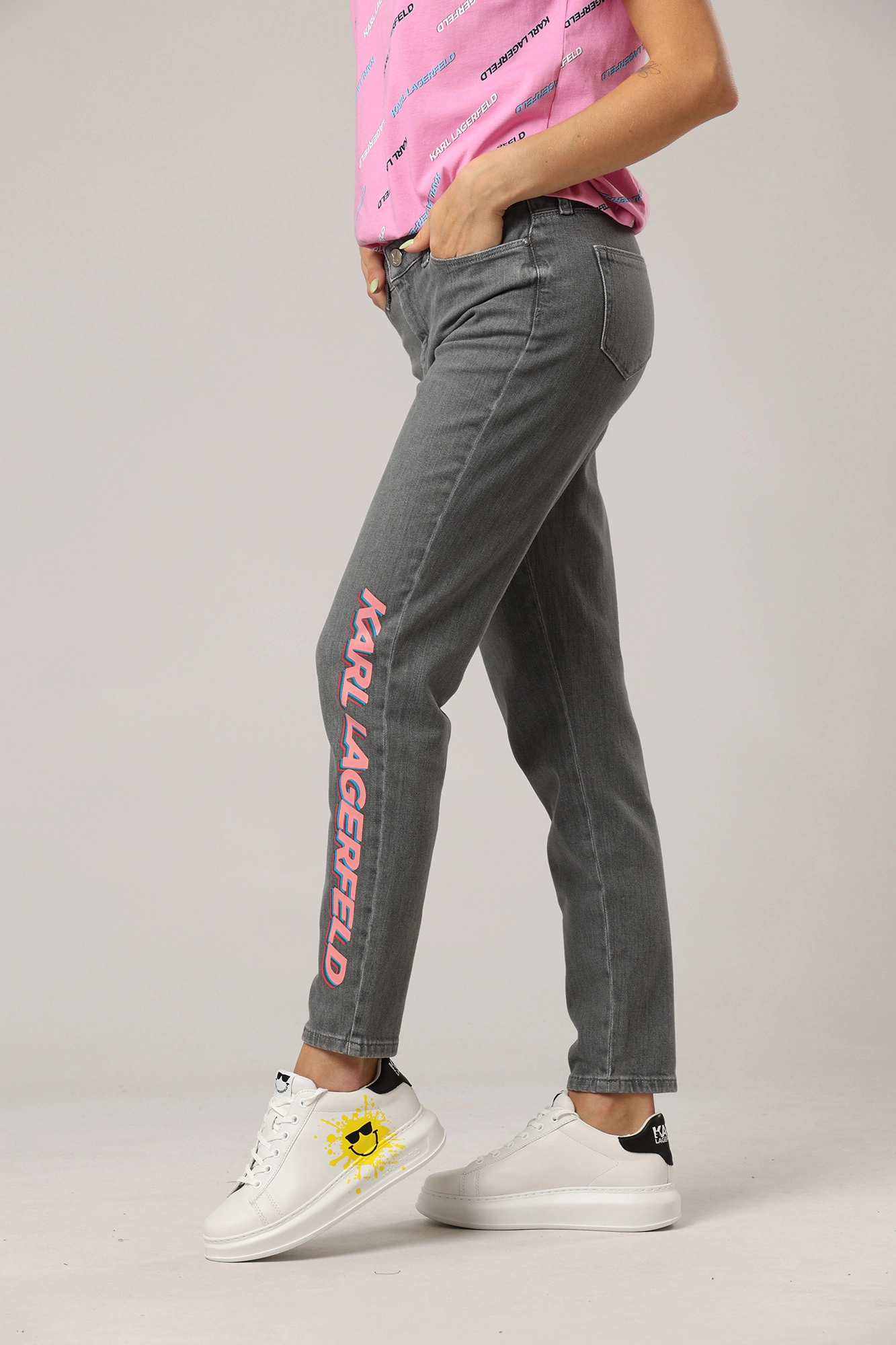 225W1108 брюки джинсовые karl lagerfeld