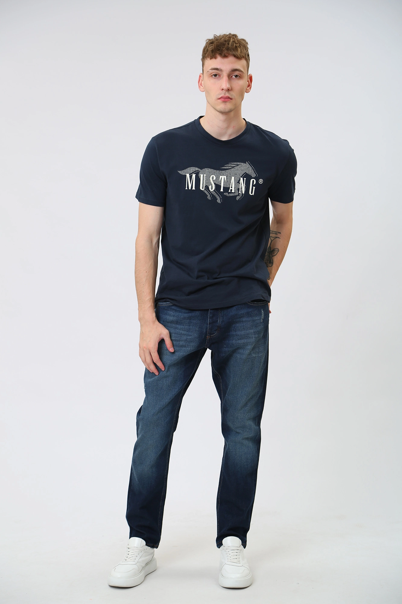 1013428-5000 Джинсы Toledo Tapered Mustang Синий