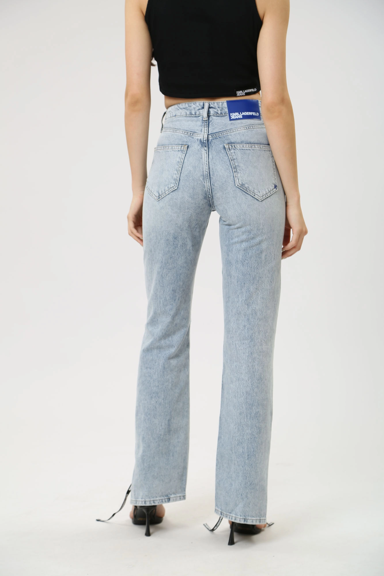 241J1103 джинсы high rise straight  karl lagerfeld jeans 