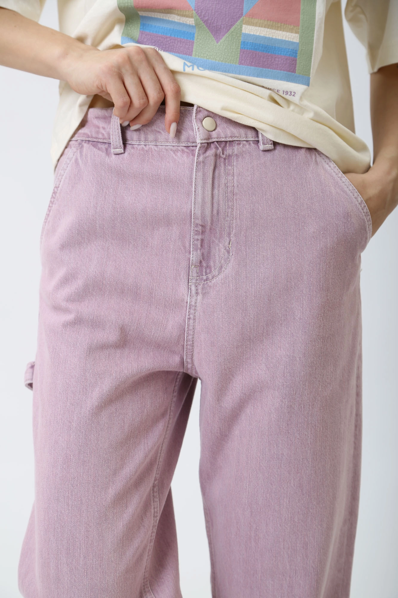 1014838-5000 джинсы lena loose wide leg mustang