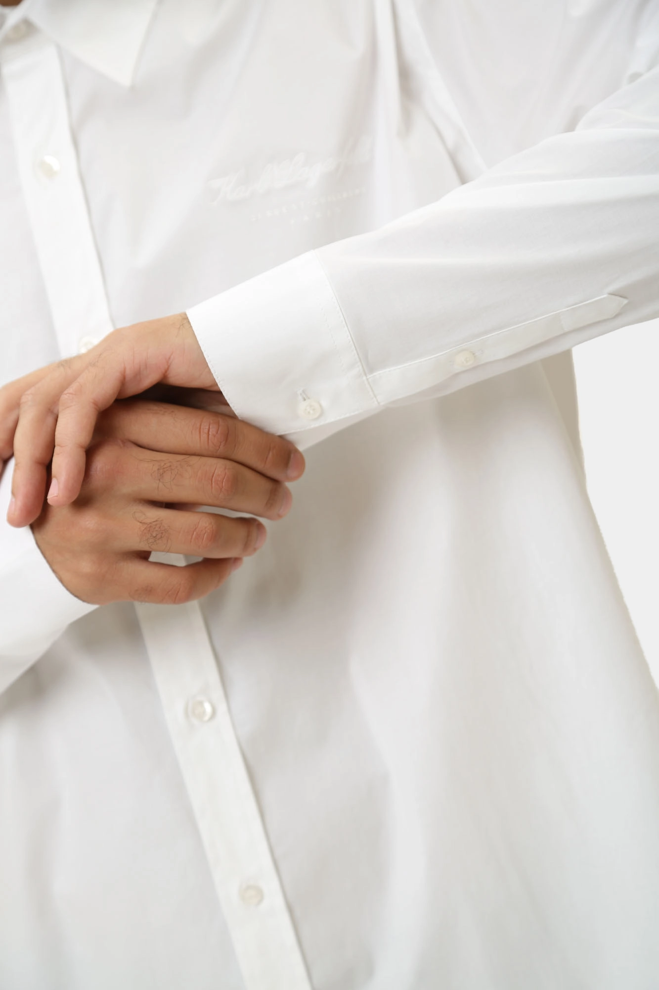 544600_605940 Рубашка с длинным рукавом Karl Lagerfeld Белый