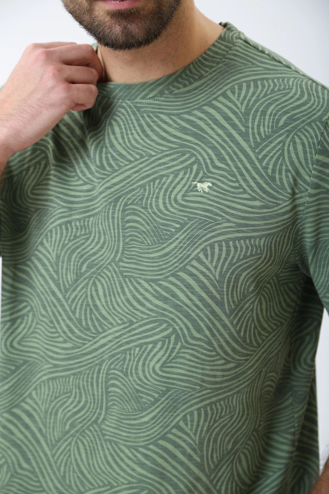 1014945 Футболка Mustang Зеленый