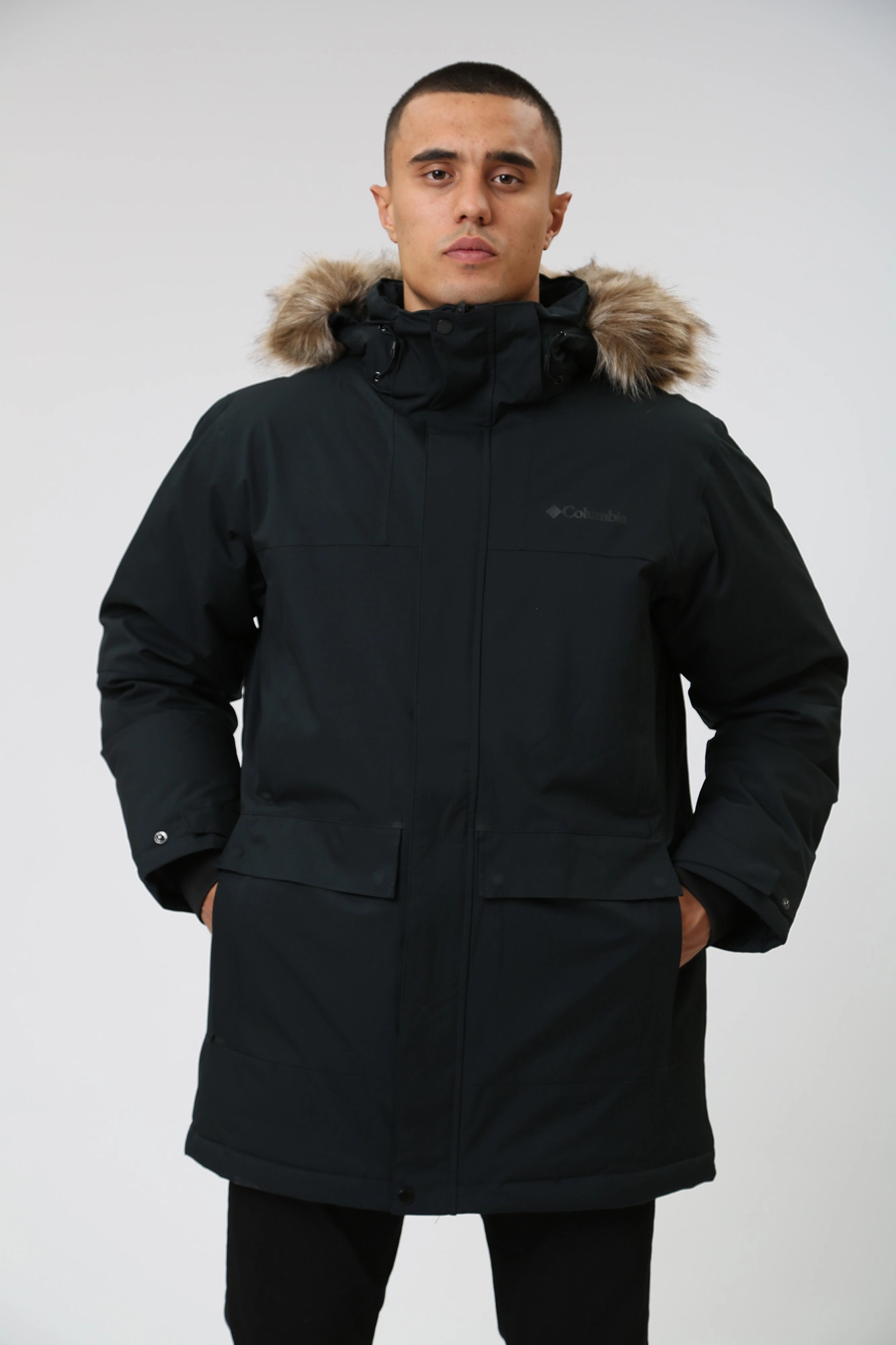 1985561 Пуховик Columbia Черный