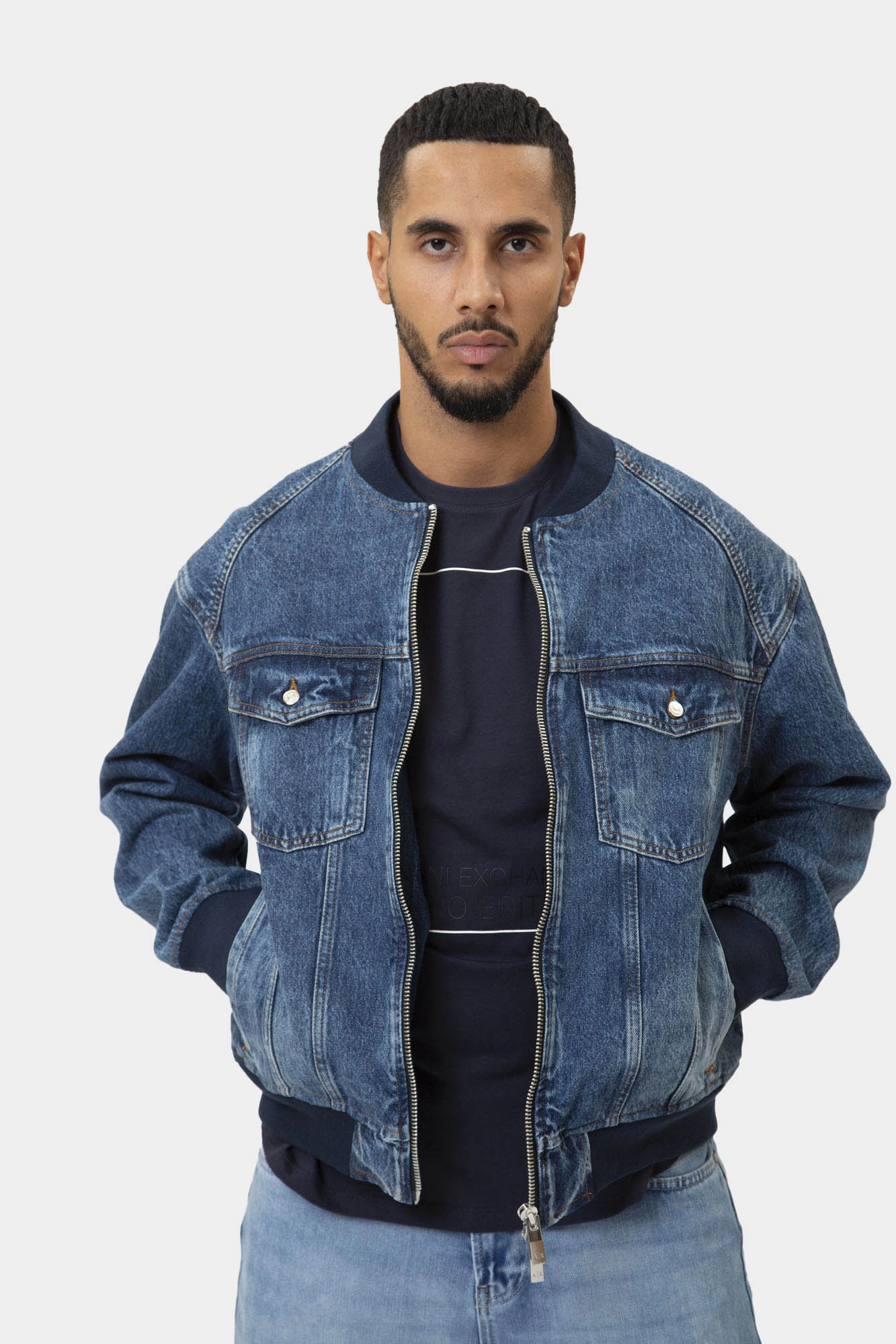 Denim jacket armani store