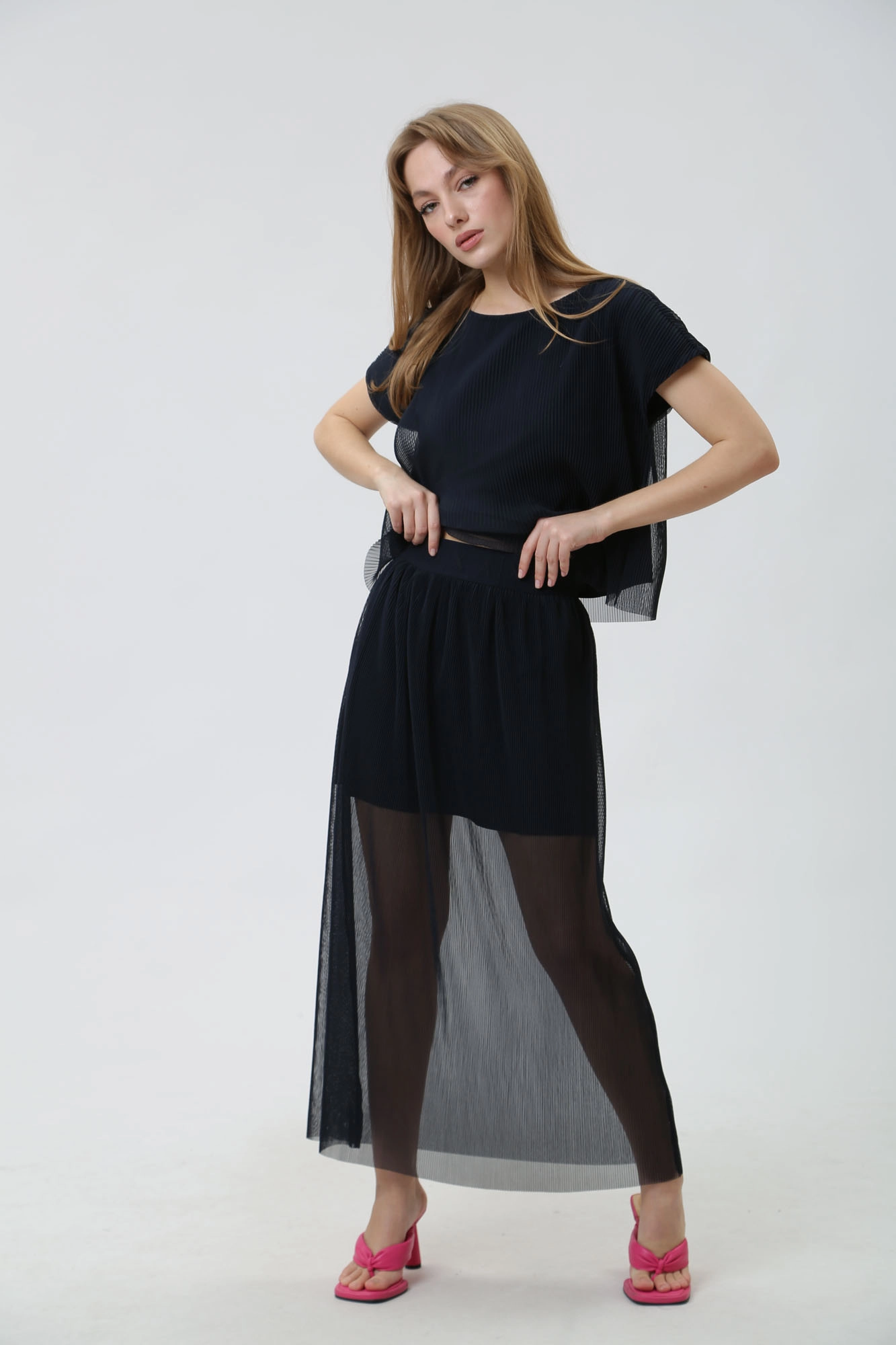 3DYN11_YN8QZ юбка armani exchange