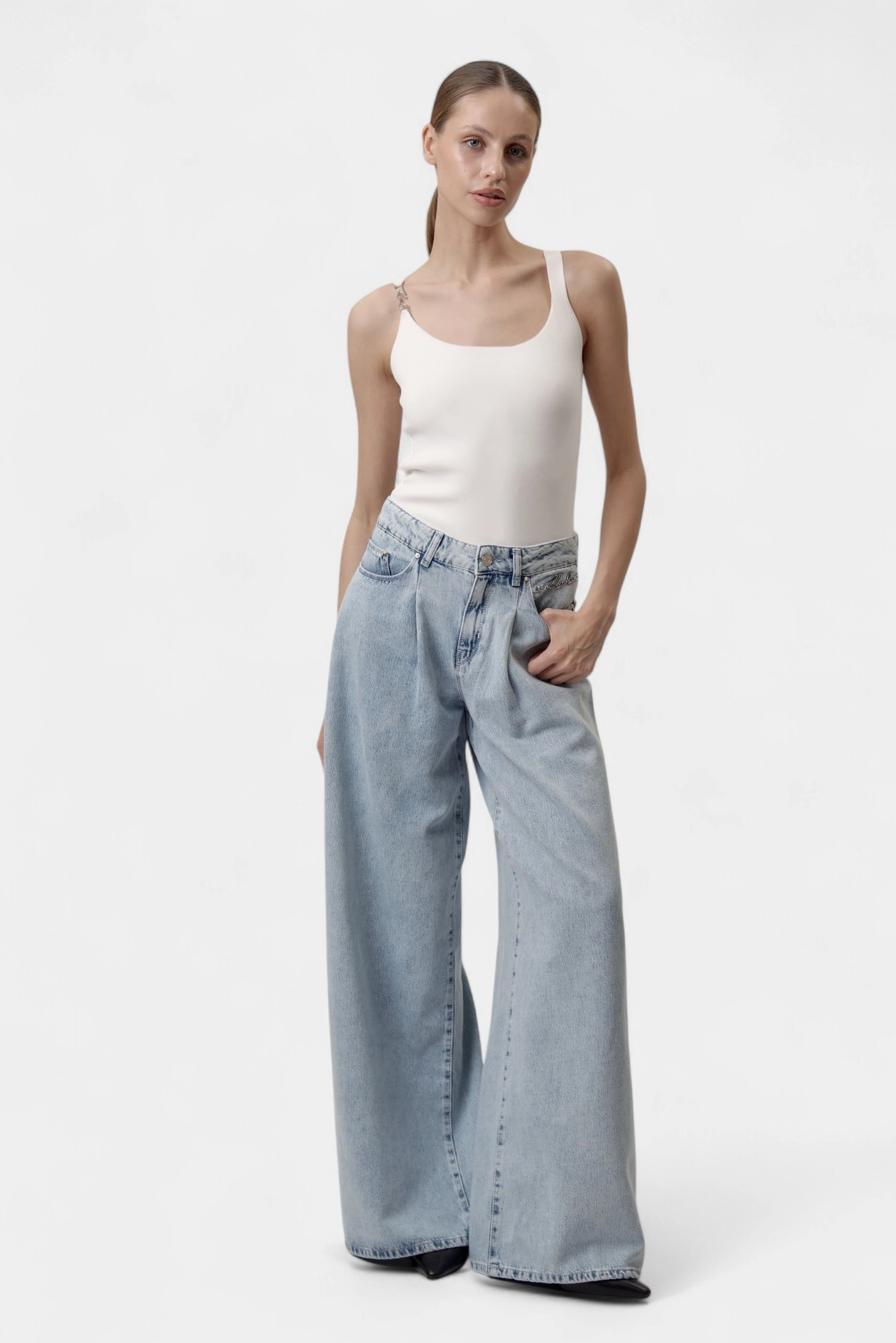 A2W10112 джинсы широкие karl lagerfeld 