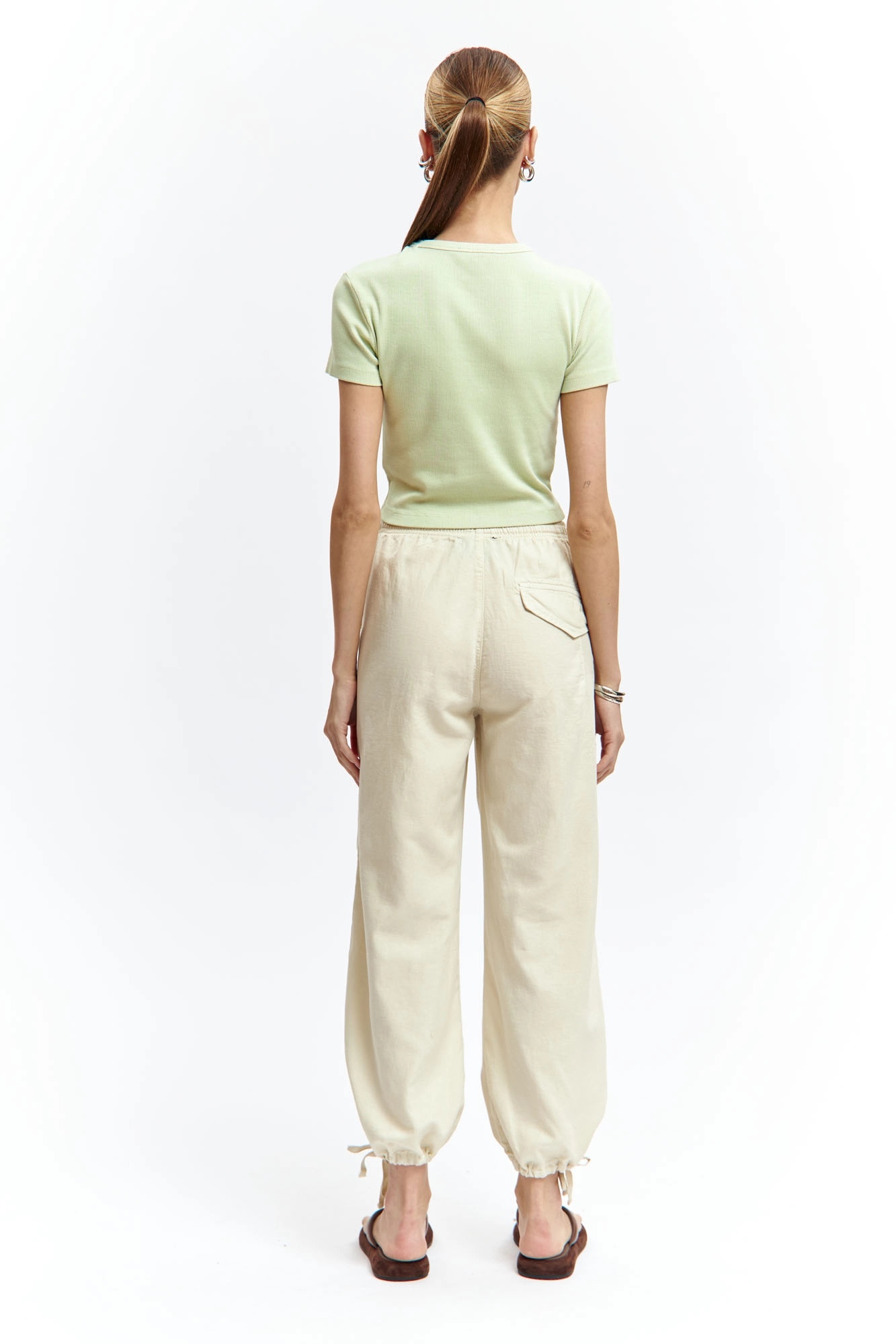 VW-OMA-55-446 брюки льняные van mich 