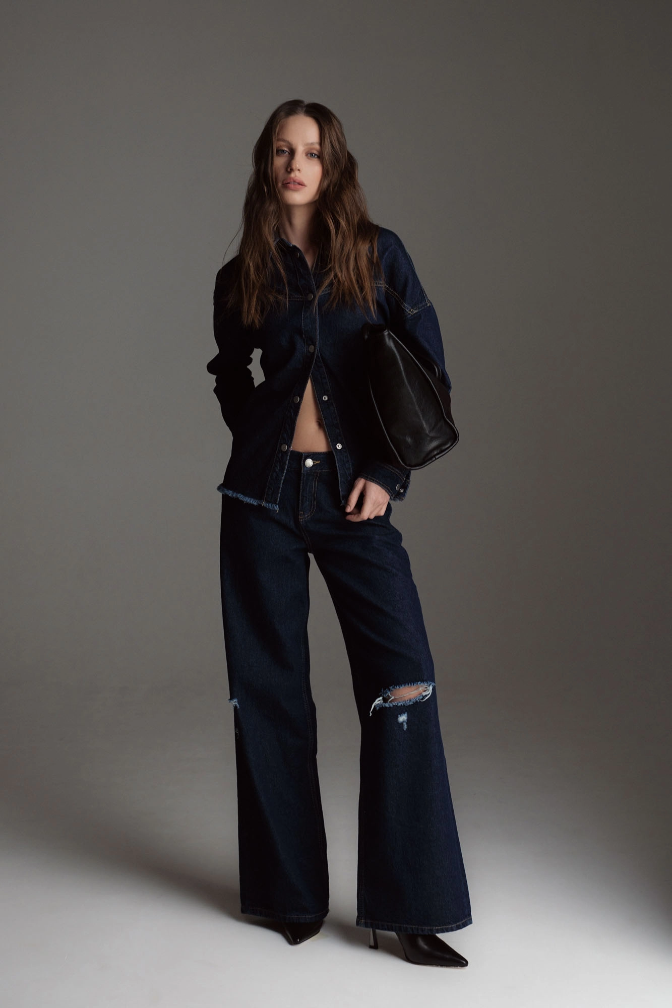 W-242-TO-56-4877 рубашка джинсовая the hills 