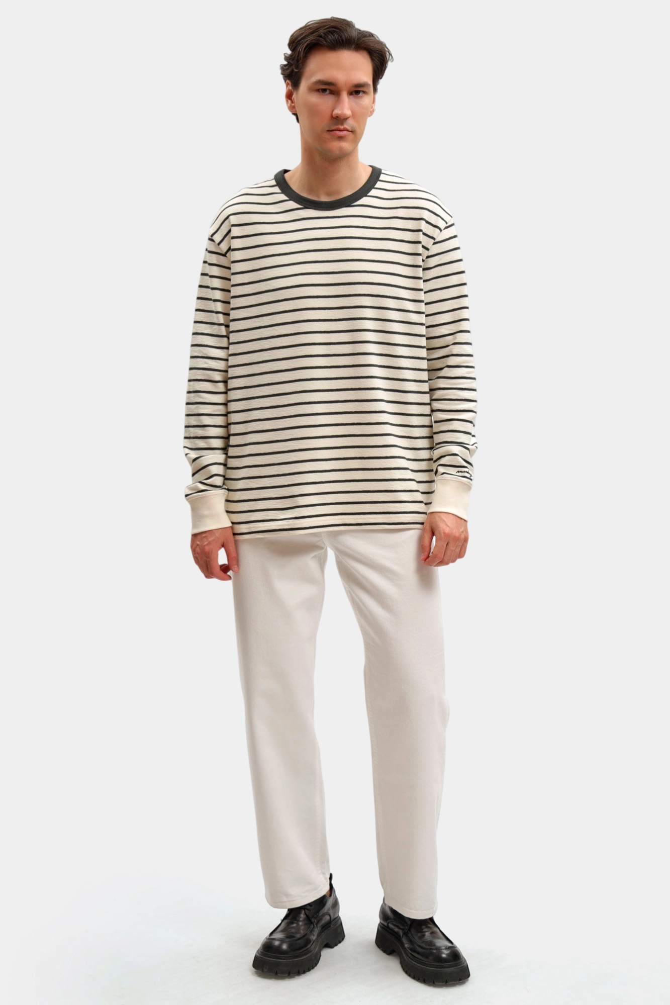 1017405 Лонгслив Mustang Белый