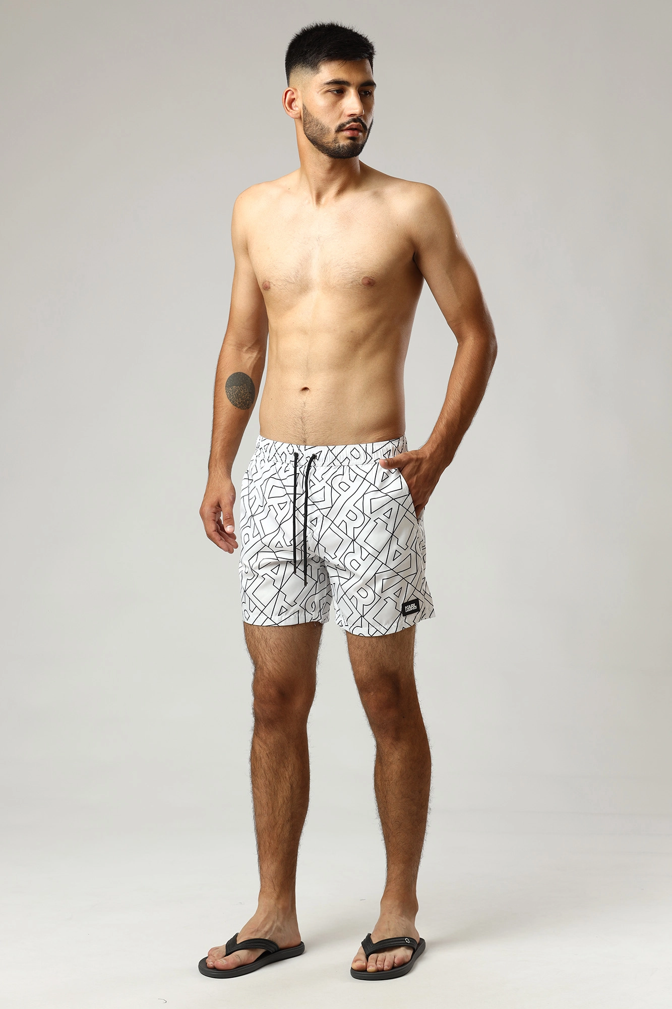 KL22MBM03 Шорты плавательные Karl Lagerfeld Белый