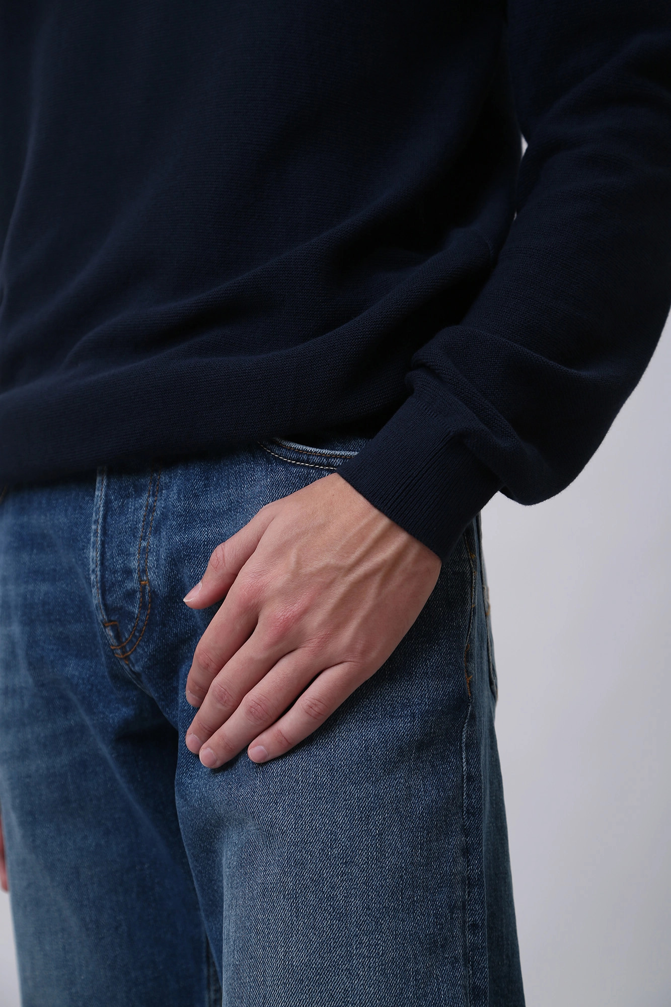 1012794 Джемпер Mustang Синий