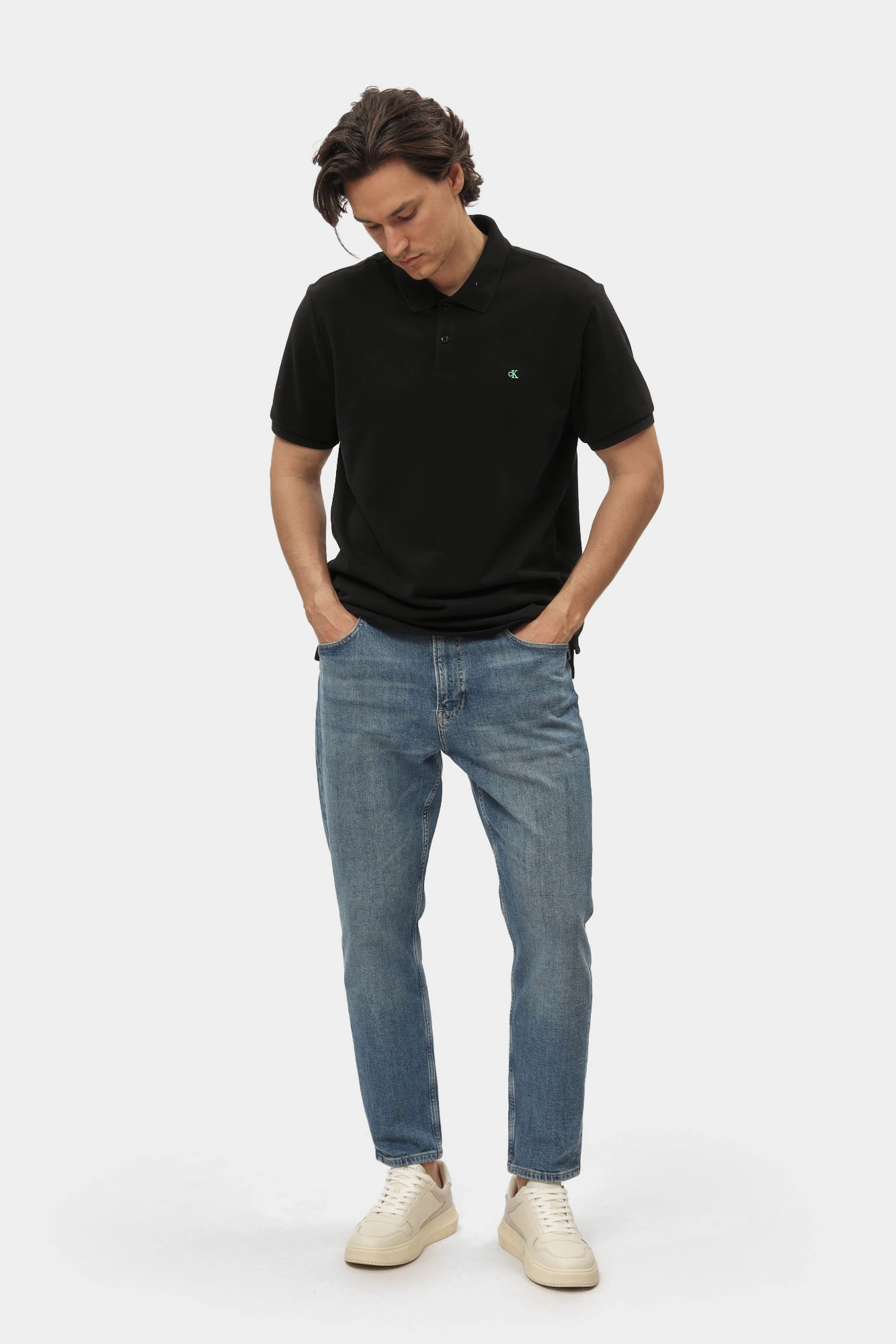 LV040EM269 Поло Calvin Klein Jeans Черный