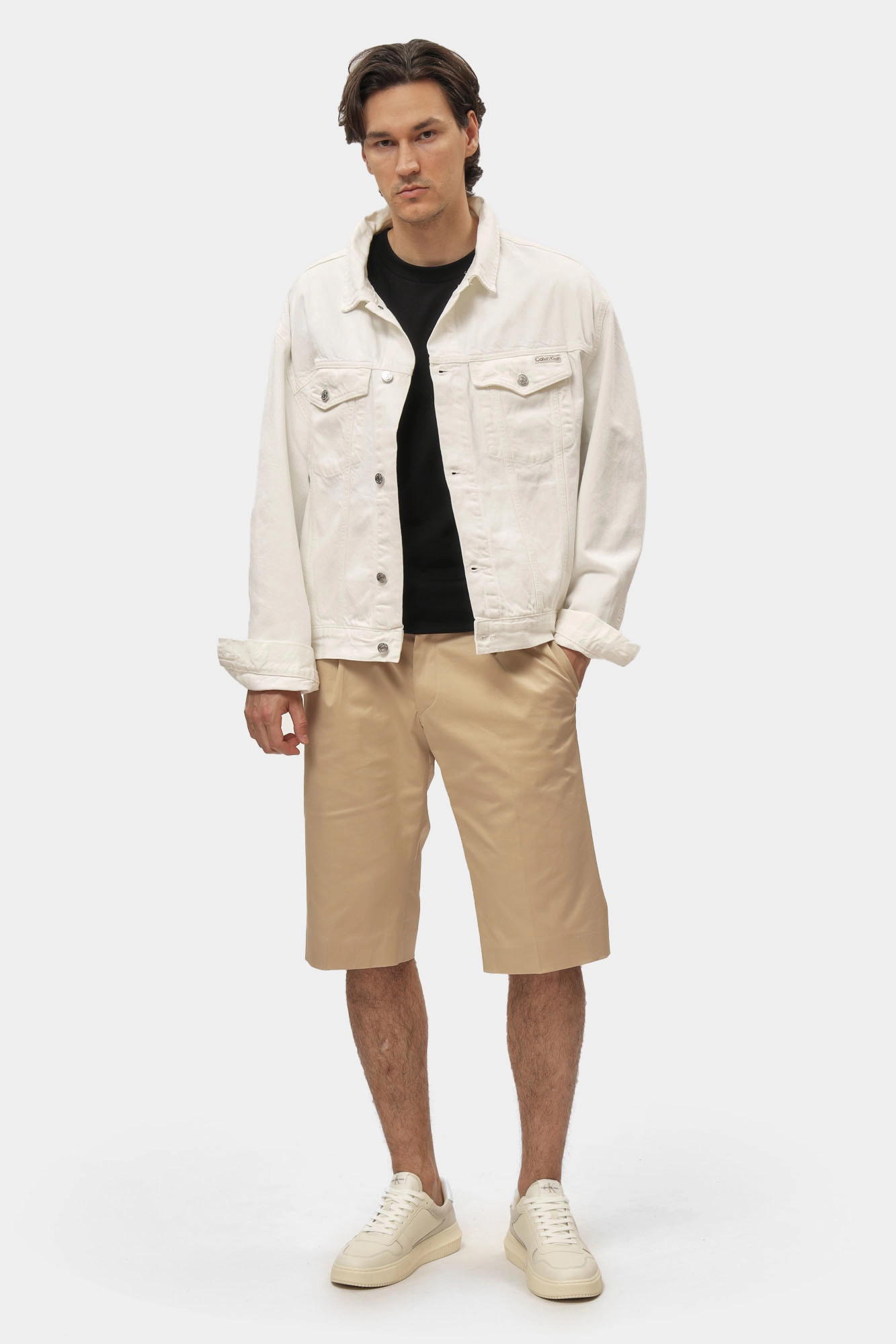 J30J327586 Куртка джинсовая Calvin Klein Jeans Молочный