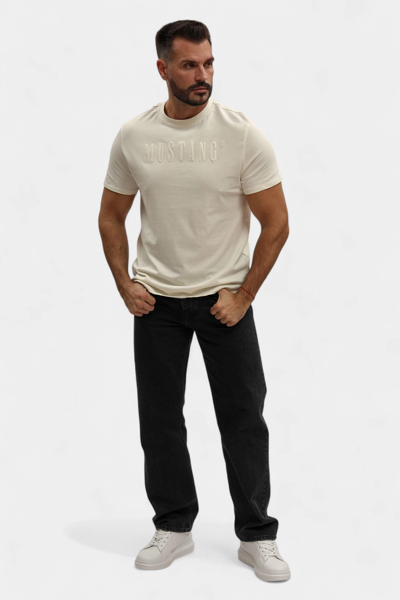1017129 Футболка Mustang Белый