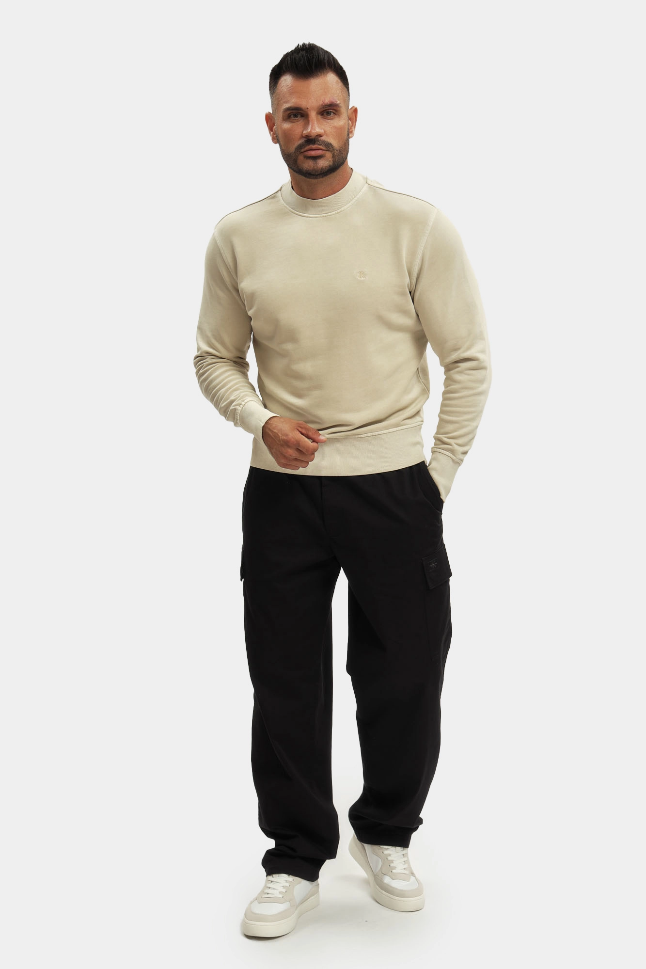 J30J327490 Свитшот Calvin Klein Jeans Бежевый
