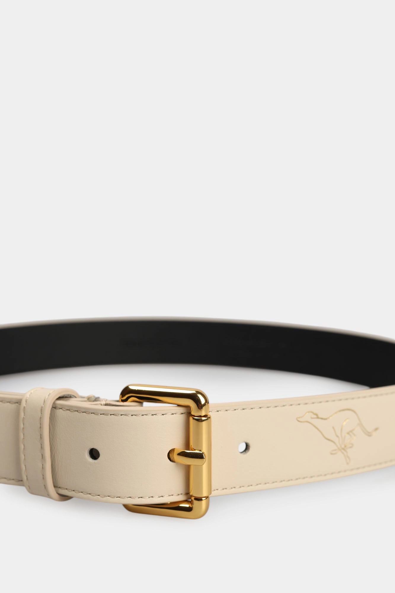 B343B000006N-WEL02L98-22UA Ремень Trussardi Бежевый