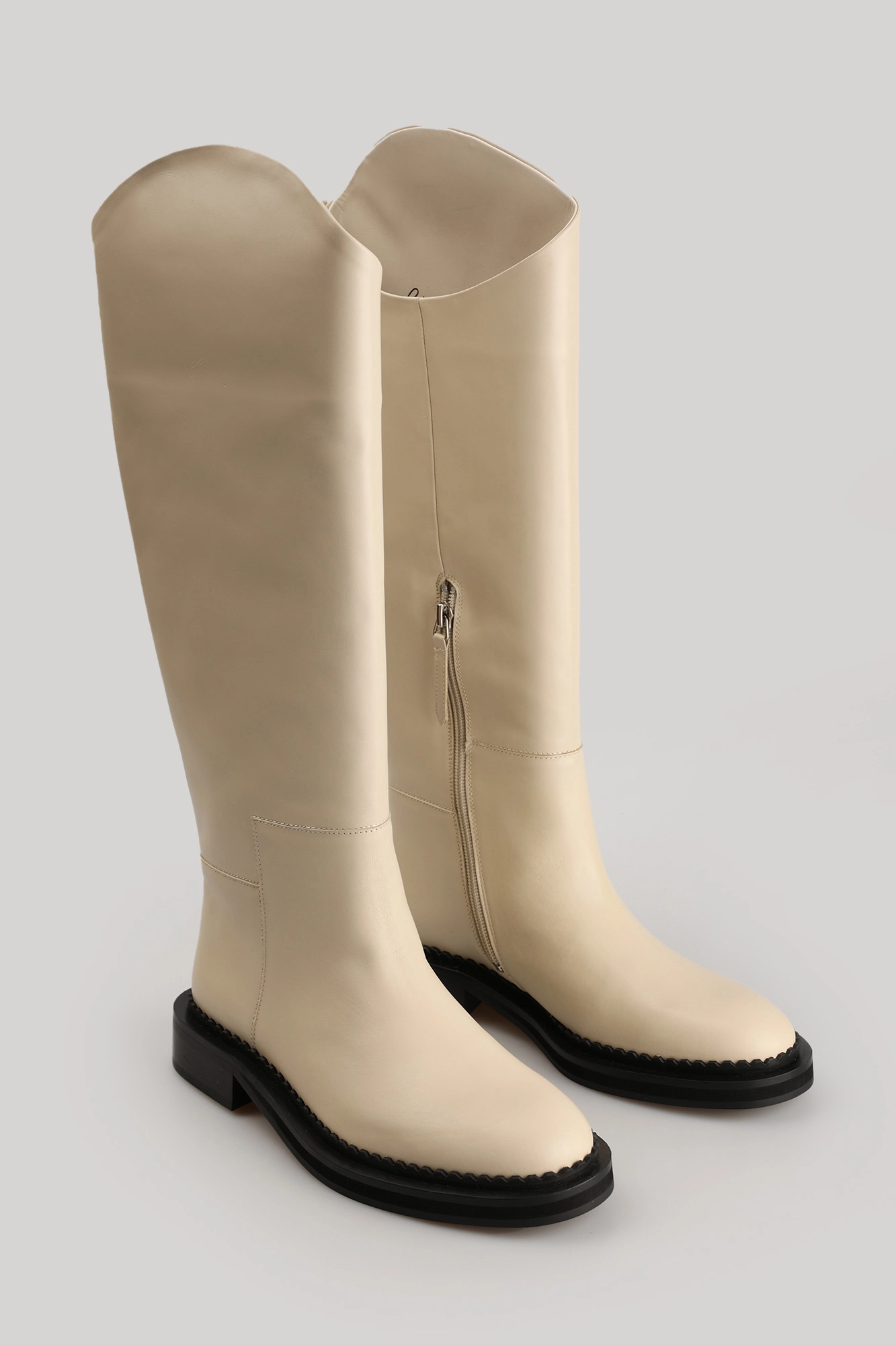 CC10842-WT/8 текстиль Сапоги жен кожа рис. Сапоги Corso Como Молочный