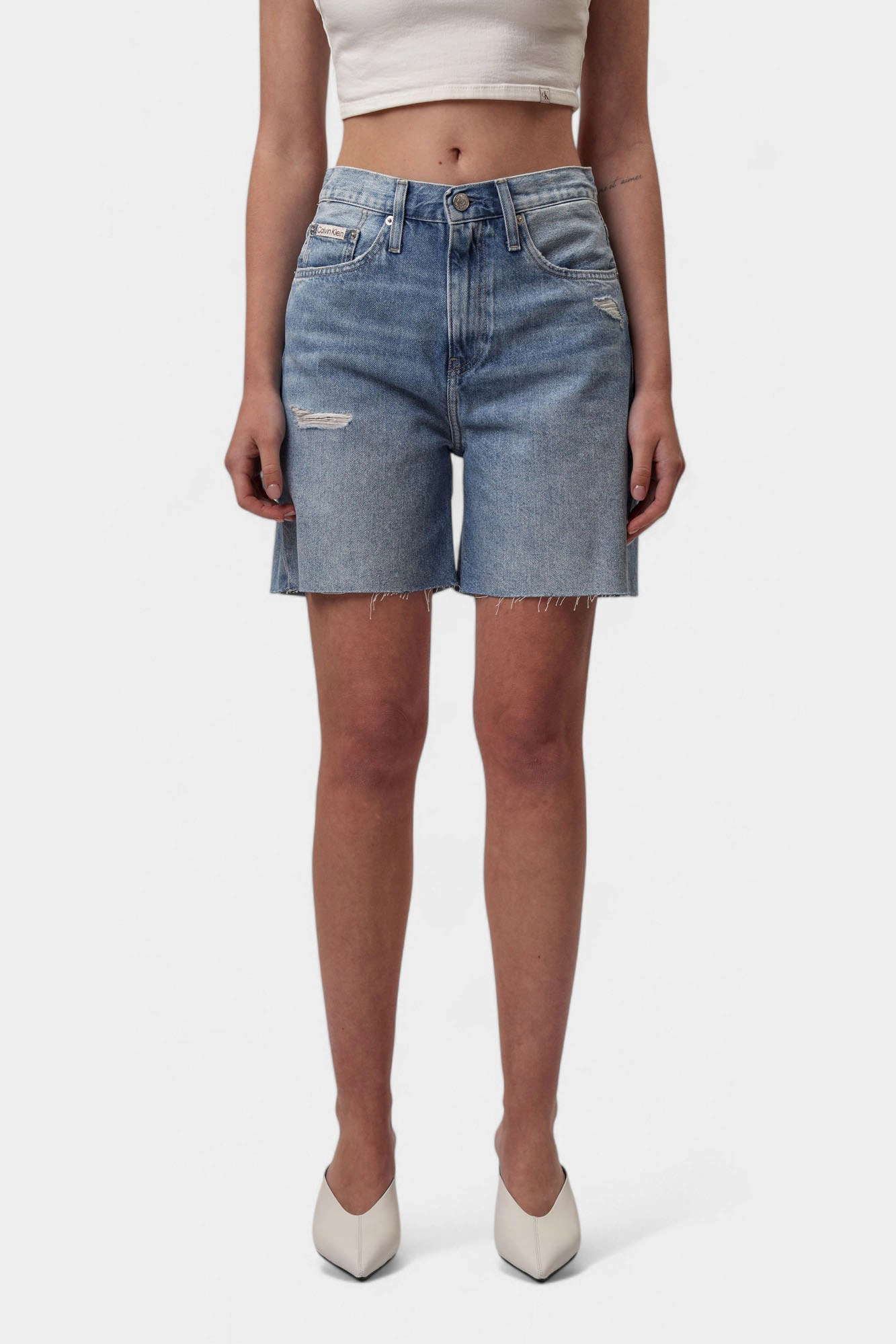 J20J225513 шорты джинсовые calvin klein jeans 