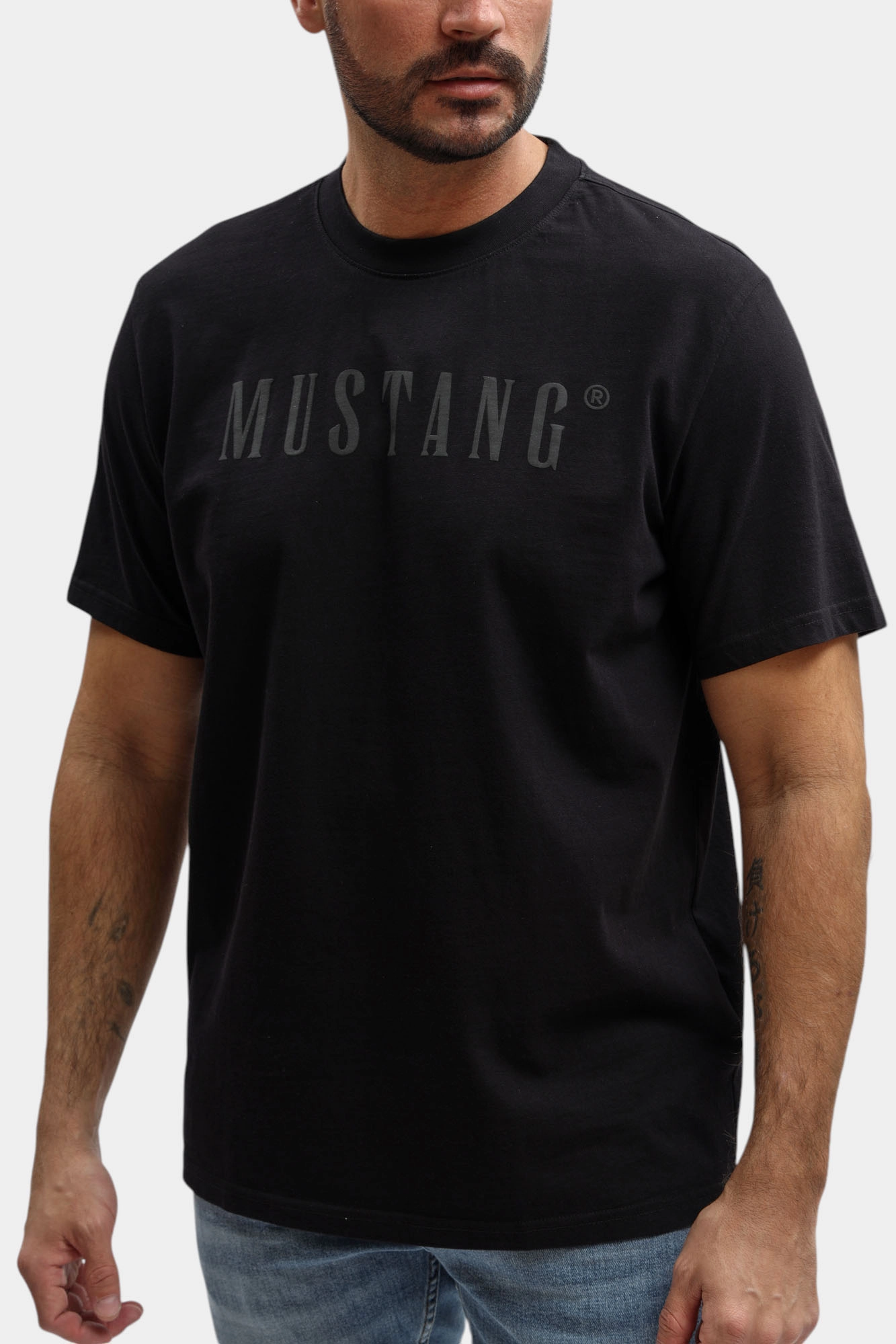 1017392 Футболка Mustang Черный