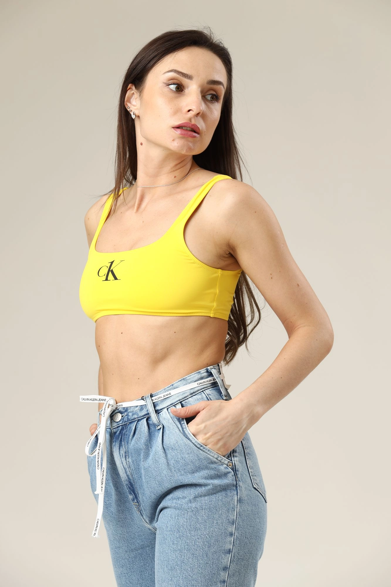 KW0KW01404_ZGM верх от купального костюма calvin klein underwear