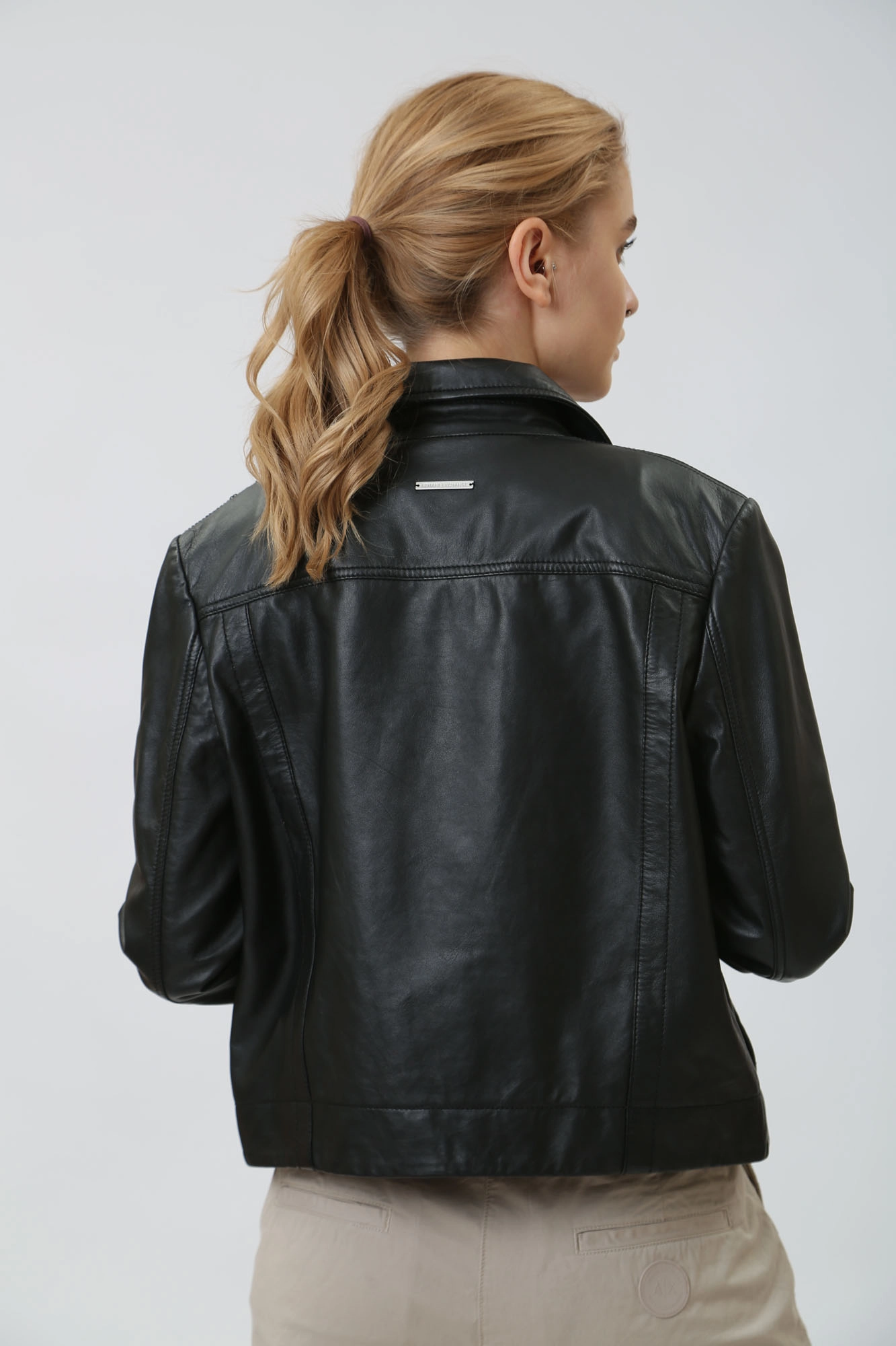 3DYB50_YLP1Z куртка кожаная armani exchange 