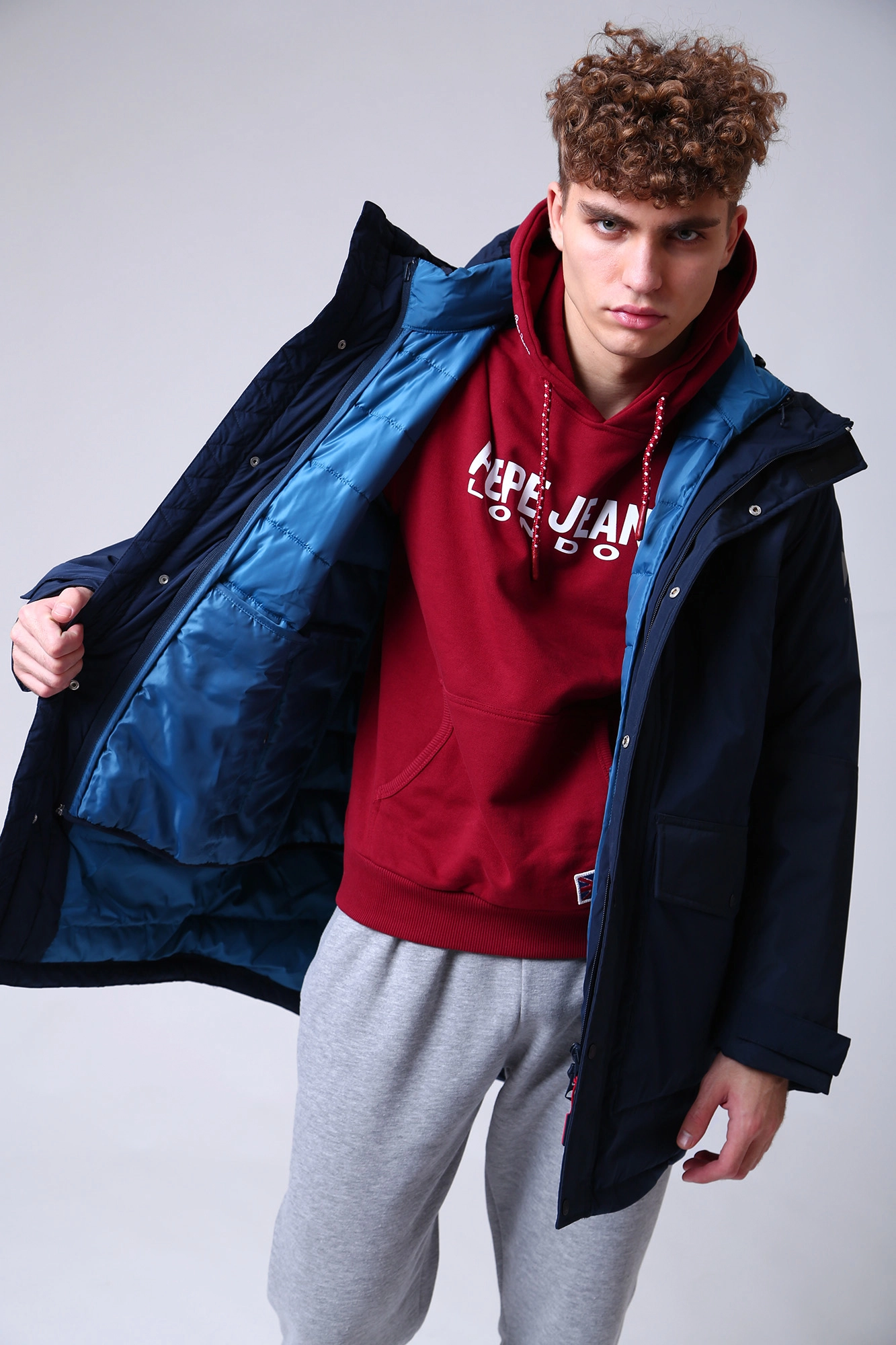 PM402471 Куртка утепленная Pepe Jeans Синий