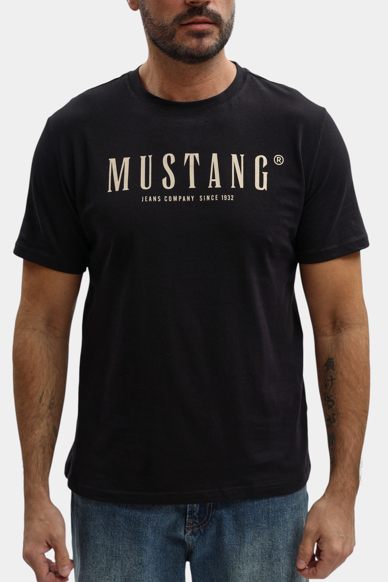 1017378 Футболка Mustang Черный