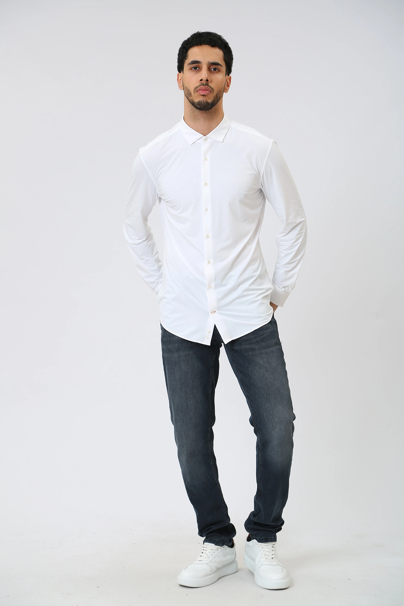 30036193_10010037 Сорочка Strellson Белый