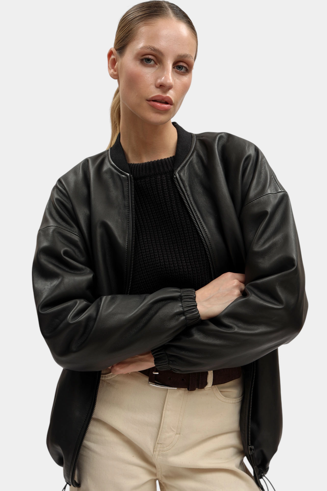 MU-W242-210 куртка кожанная mustang 