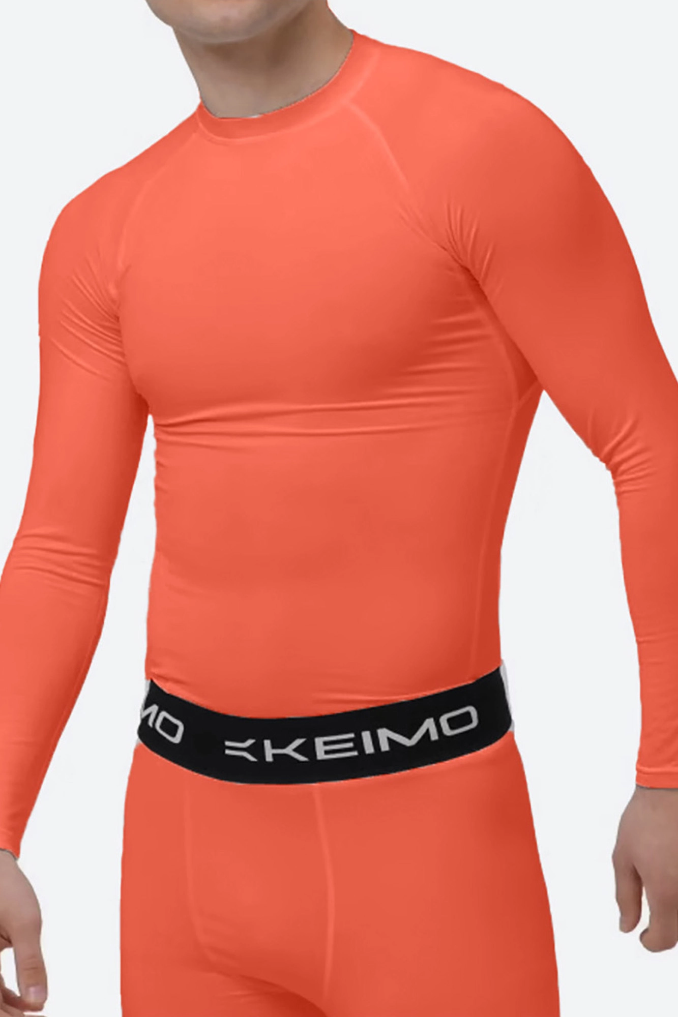  Лонгслив компрессионный Keimo Оранжевый