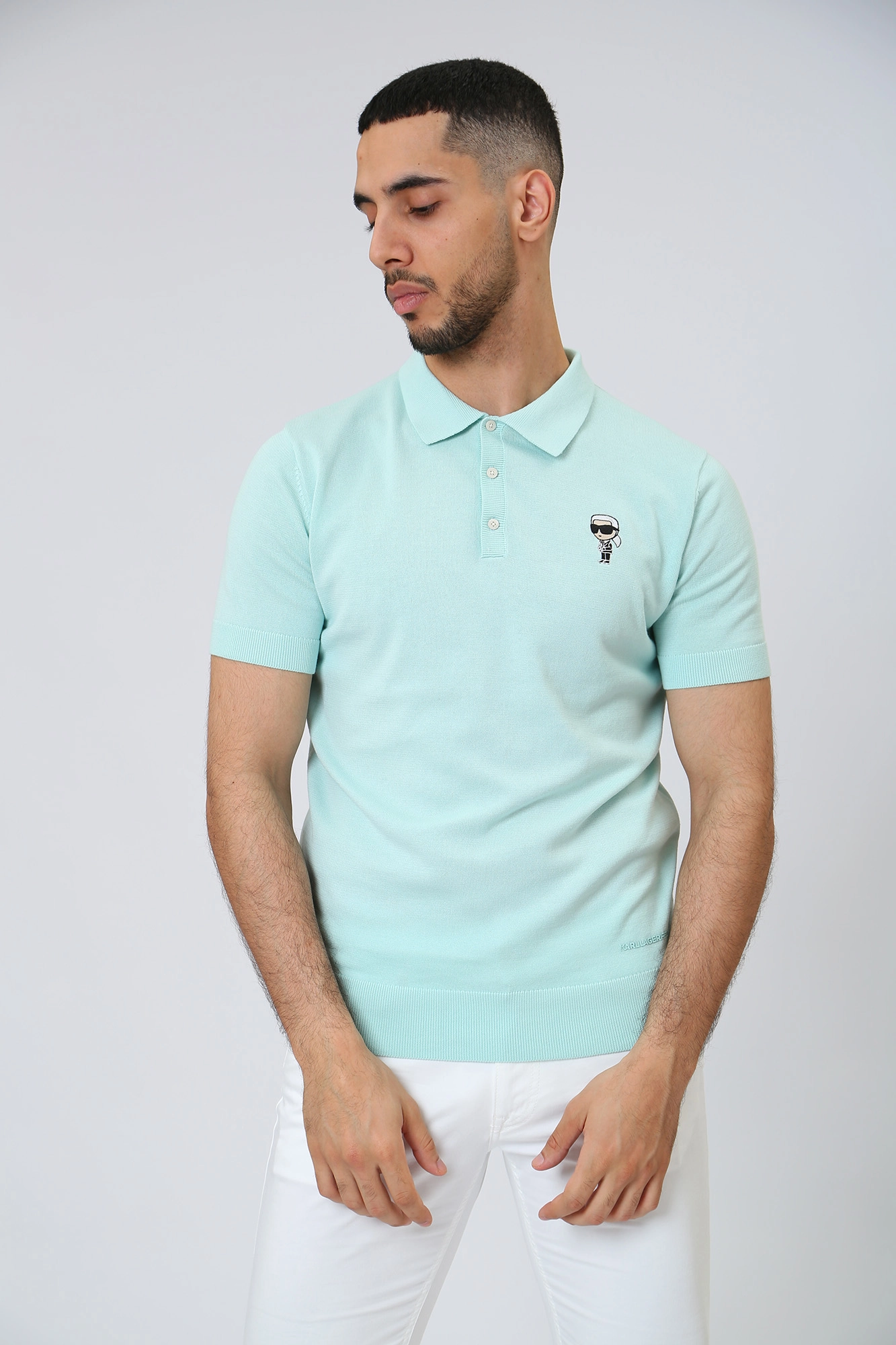 532398_655006 Поло Karl Lagerfeld Зеленый