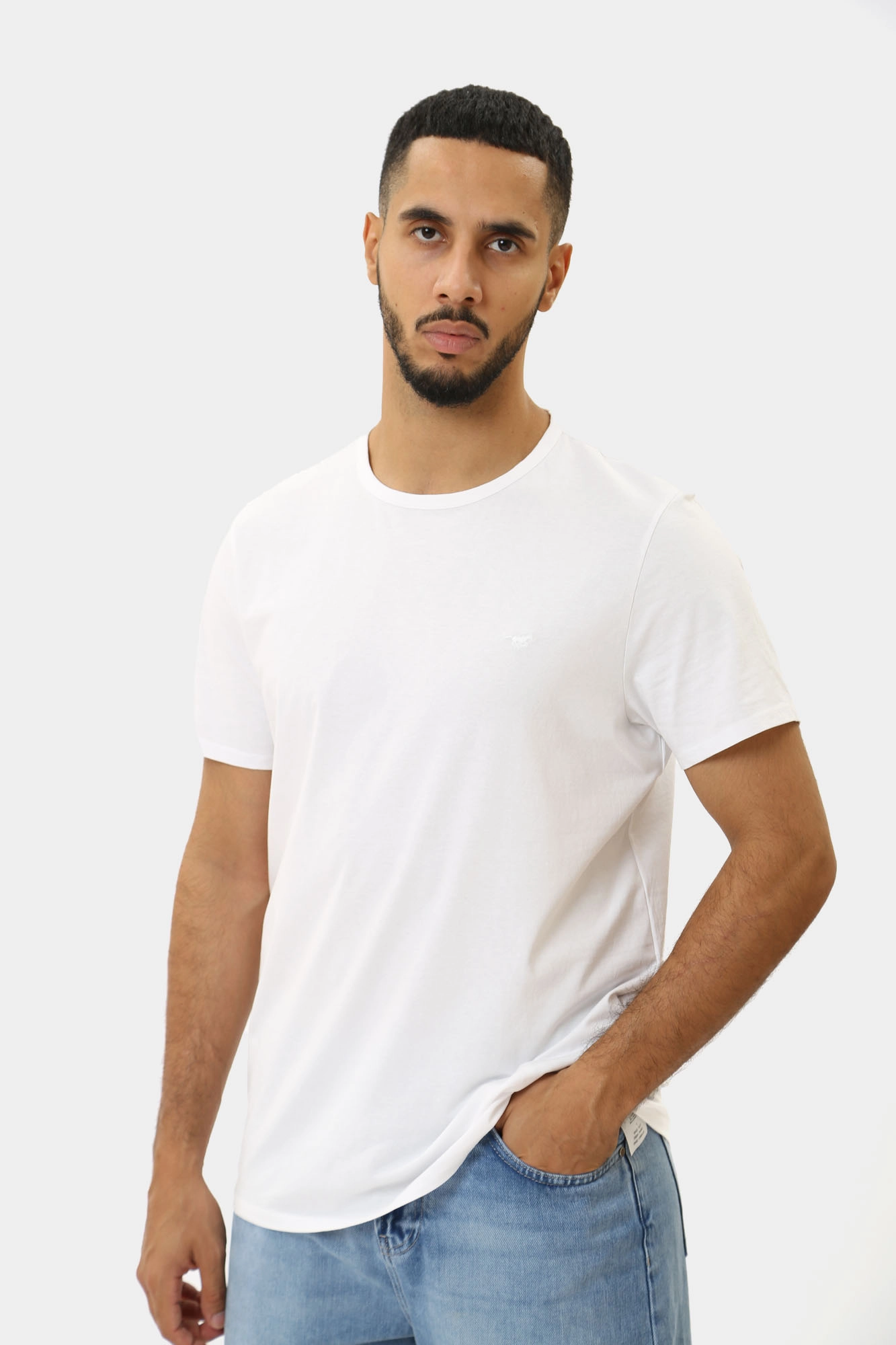 1014663 Футболка (комплект из 2-х штук) Mustang Белый