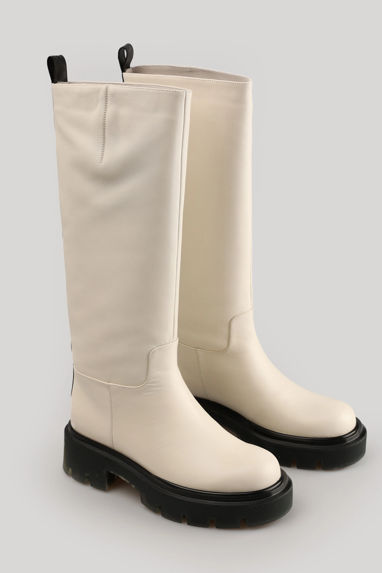 CC11151-WT/8 текстиль Сапоги жен кожа молоч. Сапоги Corso Como Молочный