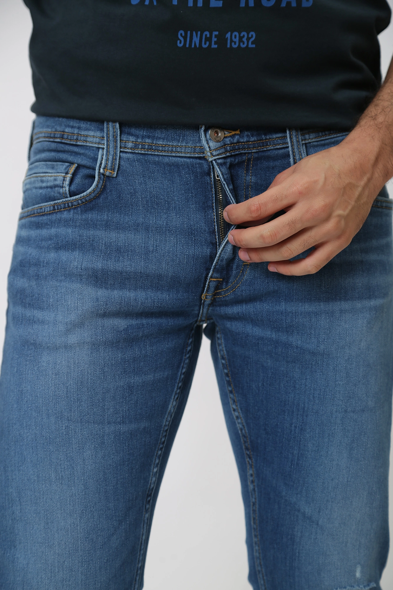 1014596-5000 Джинсы Oregon Slim  Mustang Голубой