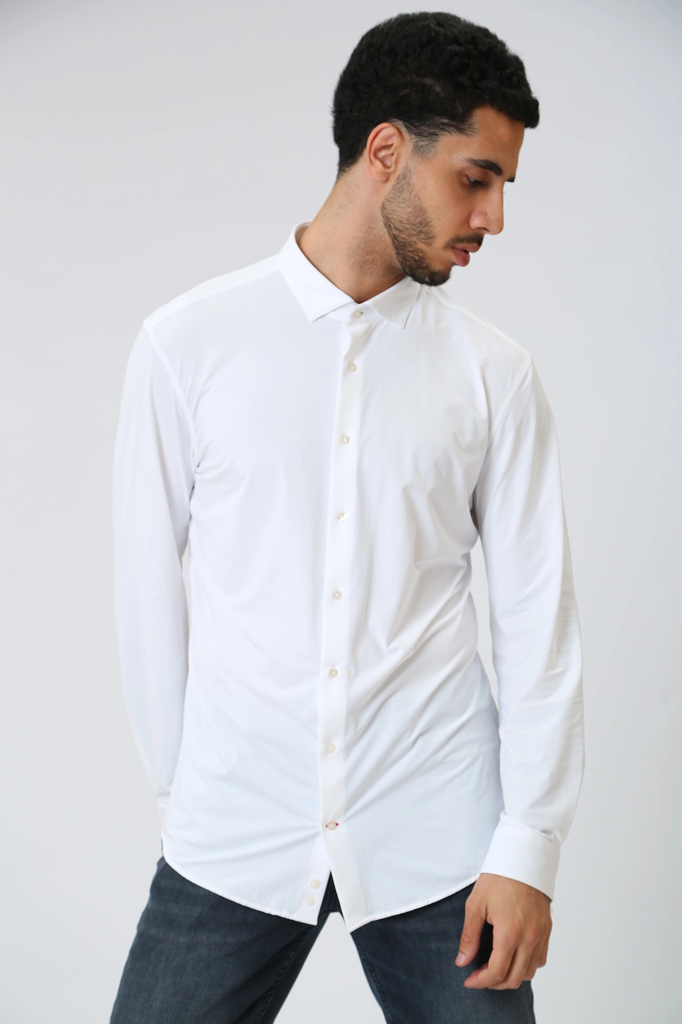 30036193_10010037 Сорочка Strellson Белый