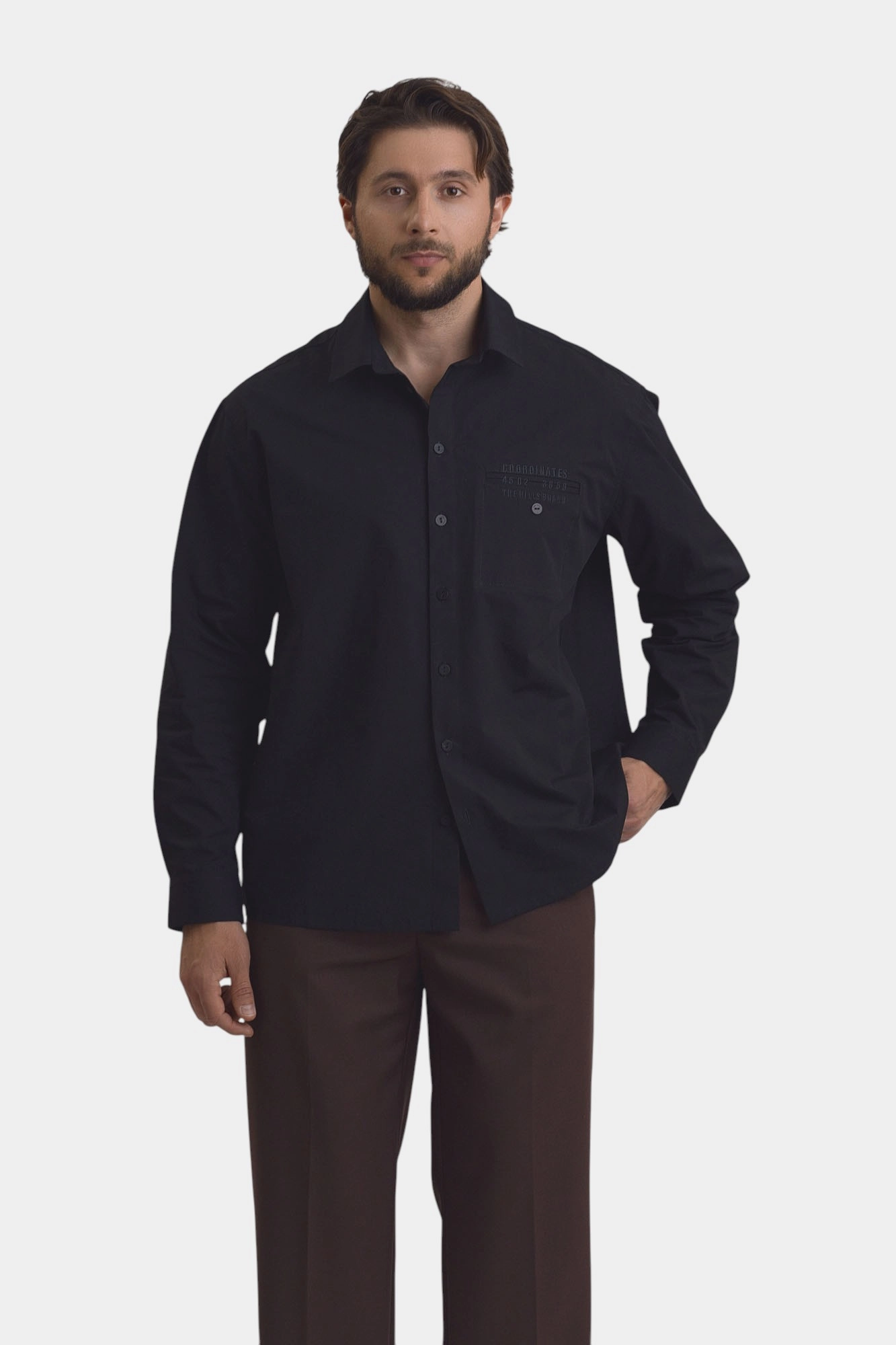 M-252-TH-56-2305 Рубашка с длинным рукавом The Hills Черный